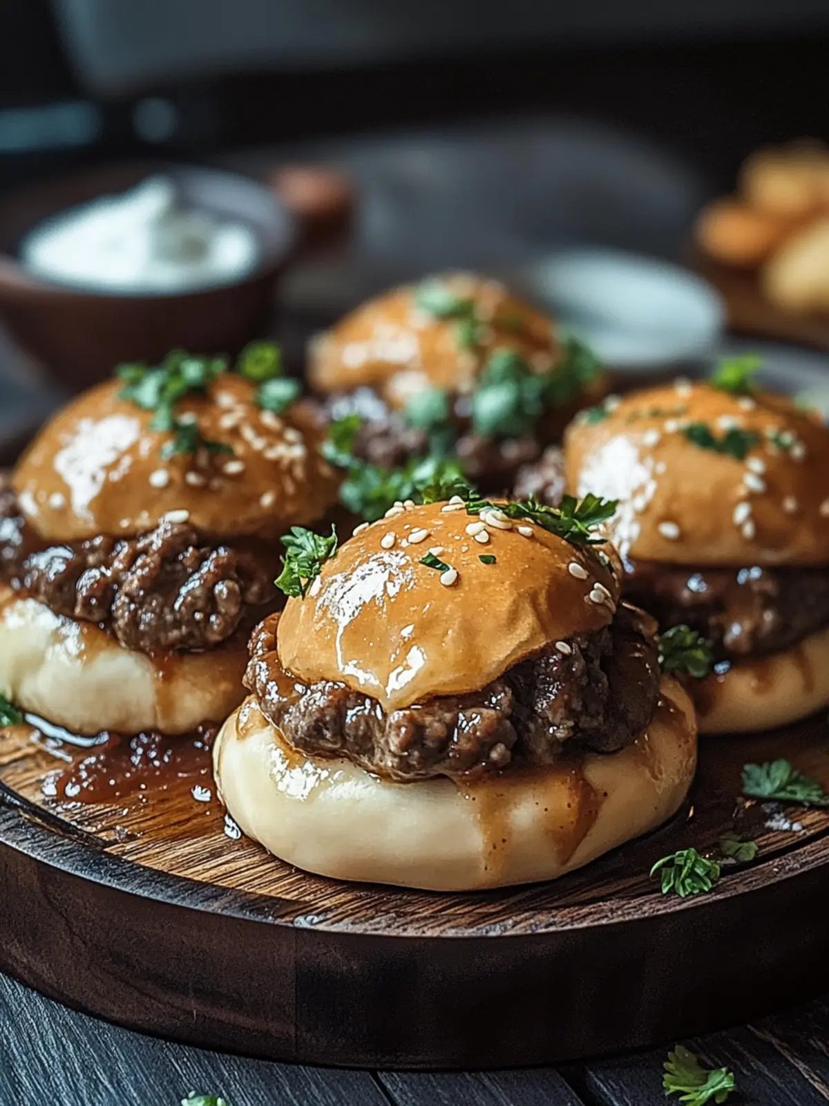 Hackfleisch und Knödel