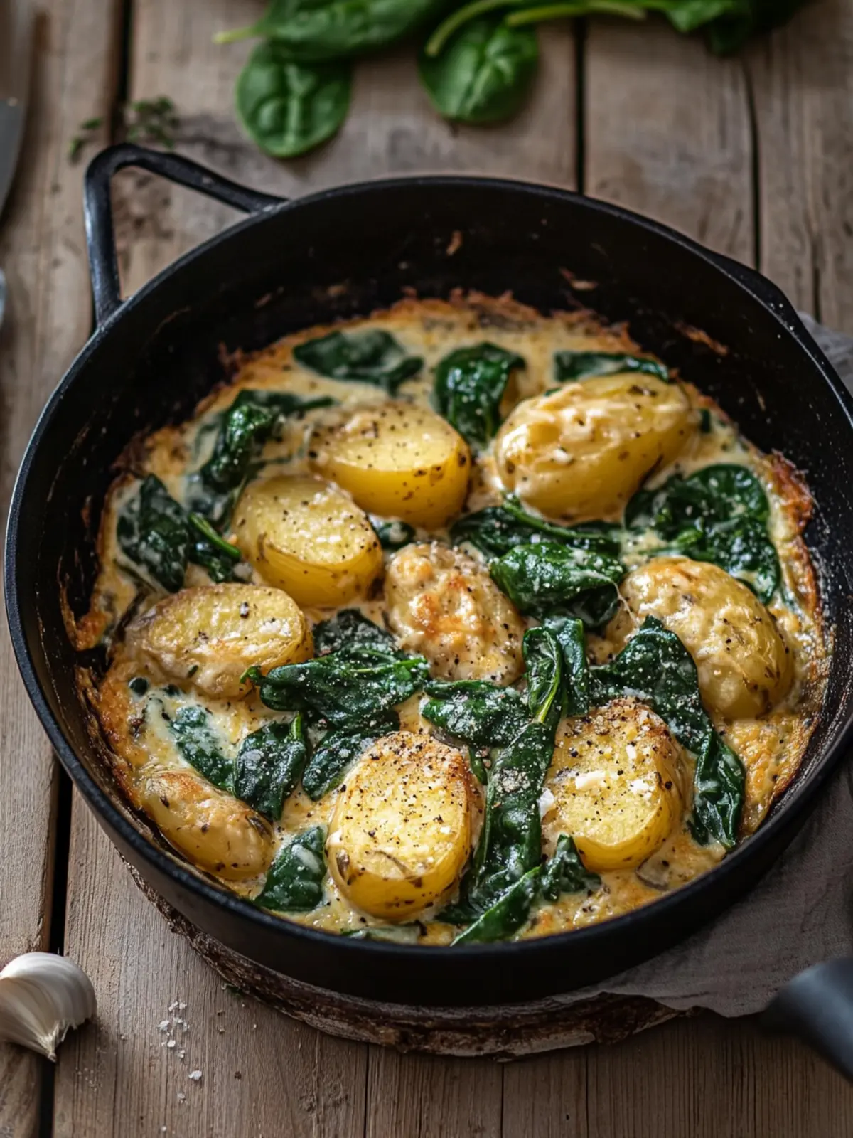 Cremige Spinat Kartoffel Pfanne: Veganer Genuss für jeden Tag 2 Cremige Spinat Kartoffel Pfanne