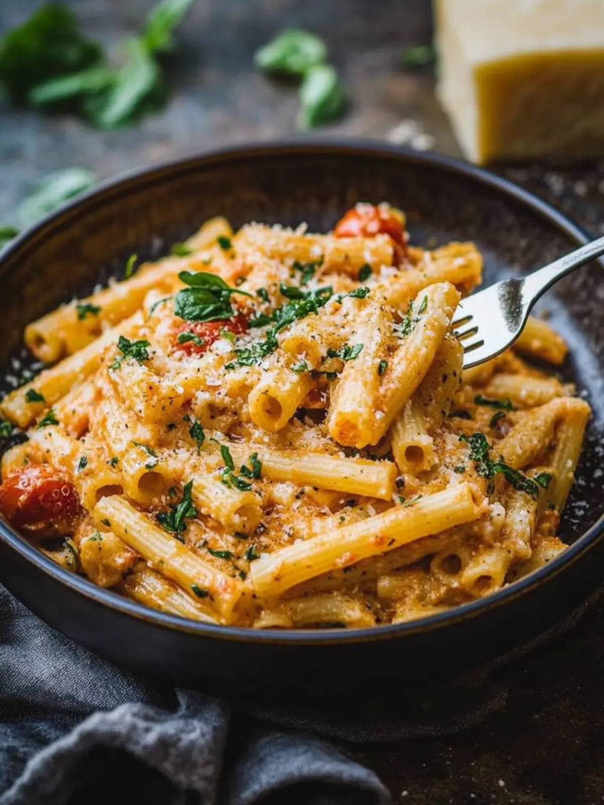 Cremige Tomaten-Knoblauch-Pasta – Genuss in 25 Minuten 4 Cremige Tomaten-Knoblauch-Pasta