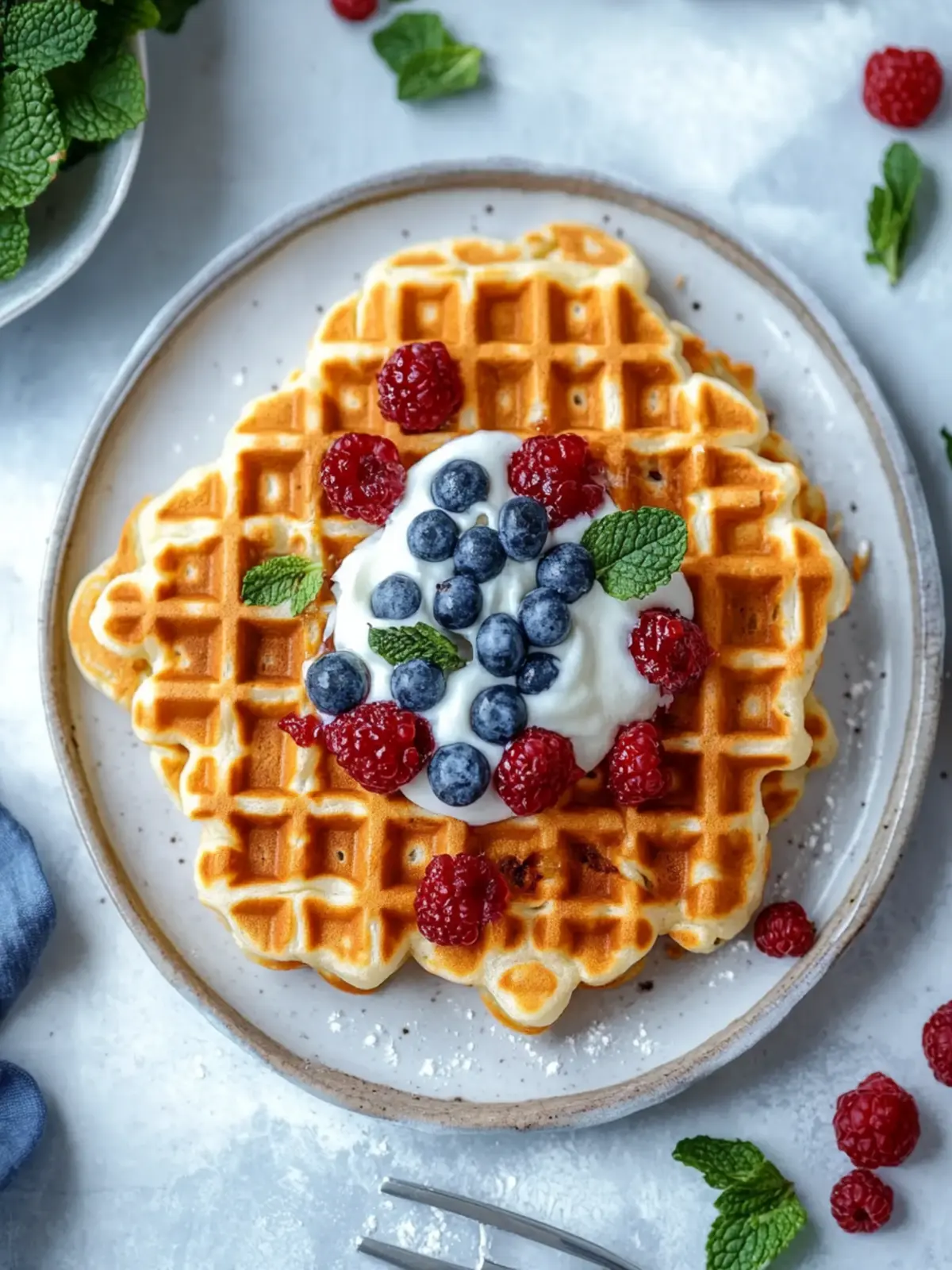 Herzhafte Kichererbsenwaffeln – Gesund, Glutenfrei & Lecker 2 Herzhafte Kichererbsenwaffeln