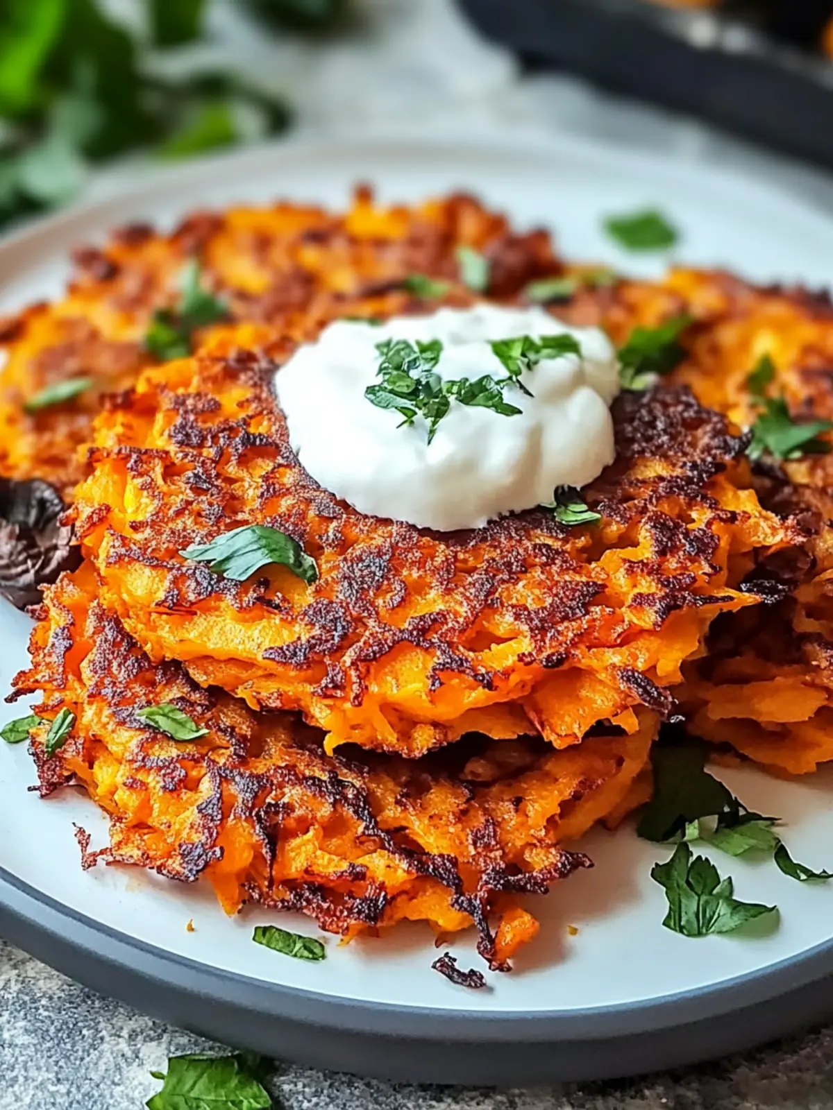 Crispy Sweet Potato Rösti für das perfekte Brunch-Erlebnis 3 Sweet potato rosti for the perfect brunch