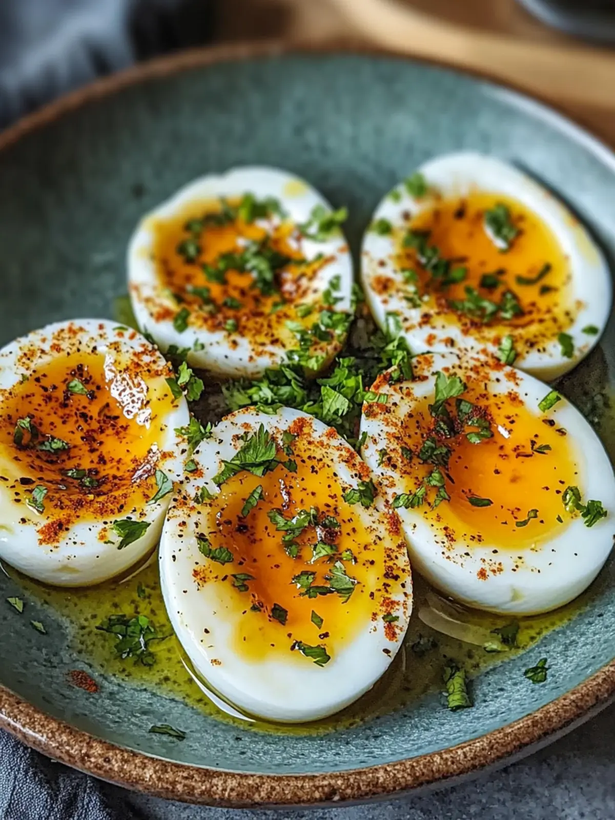 Cajun gekochte Eier mit würziger Knoblauchbutter für jeden Genuss 4 Cajun gekochte Eier mit würziger Knoblauchbutter