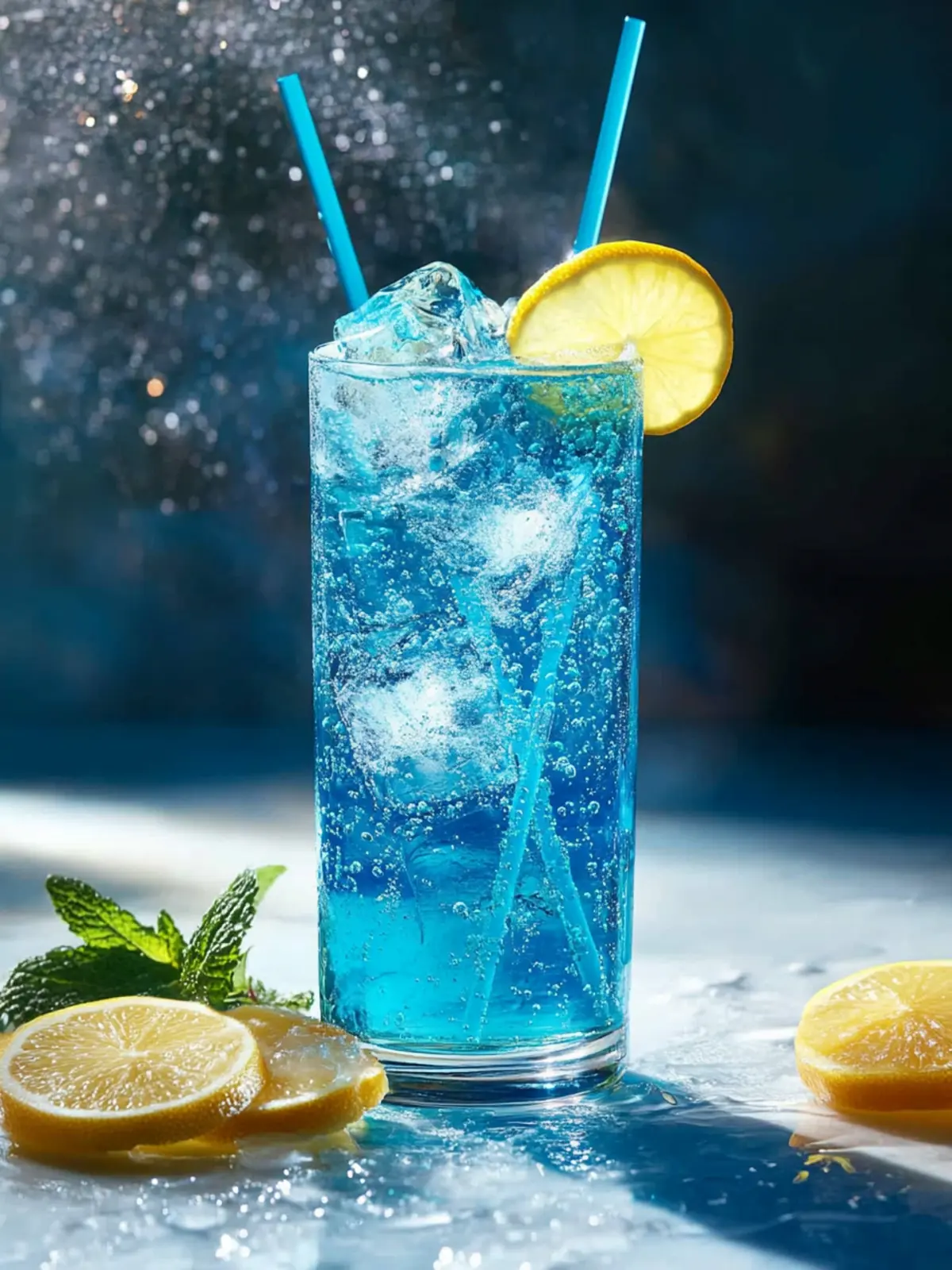 Blauer Glitzer Mocktail: Spritziger Genuss für jeden Anlass 5 Blauer Glitzer Mocktail