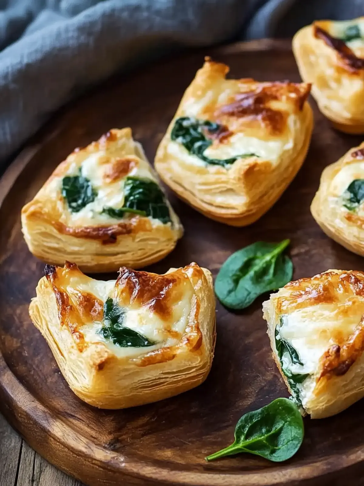 Mini Partyhäppchen mit Käse, Schinken und Spinat für jeden Anlass 3 Mini Partyhäppchen mit Käse, Schinken und Spinat
