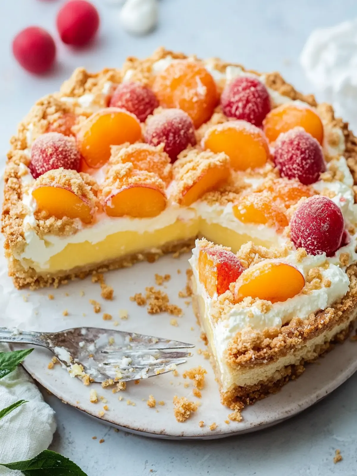 Aprikosenkuchen mit Quark und Streuseln – Sommerlich frisch genießen 5 Aprikosenkuchen mit Quark und Streuseln