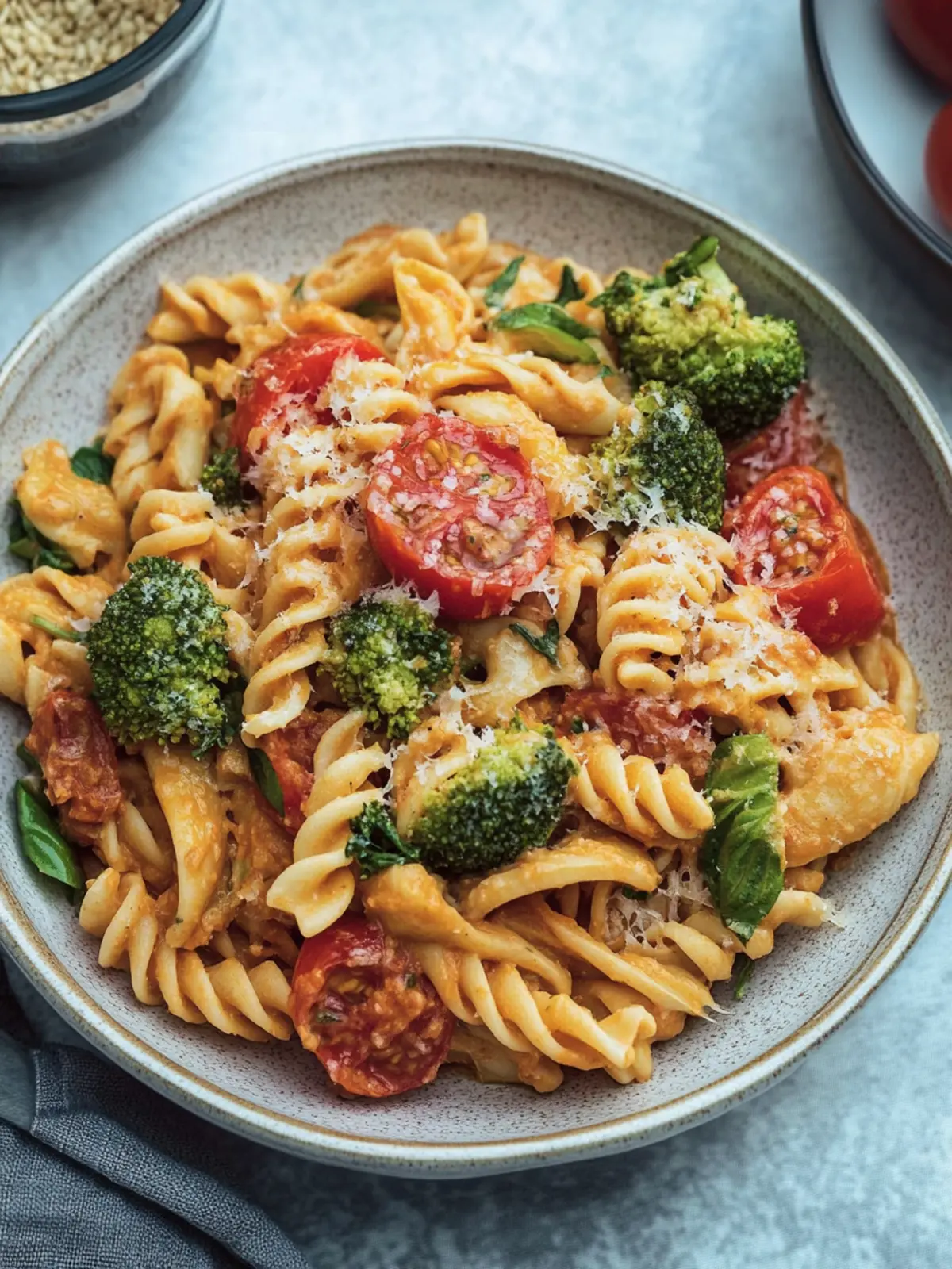 Brokkoli Nudelauflauf mit Tomaten-Käsesoße für die ganze Familie 2 Brokkoli Nudelauflauf mit einer Tomaten-Käsesoße