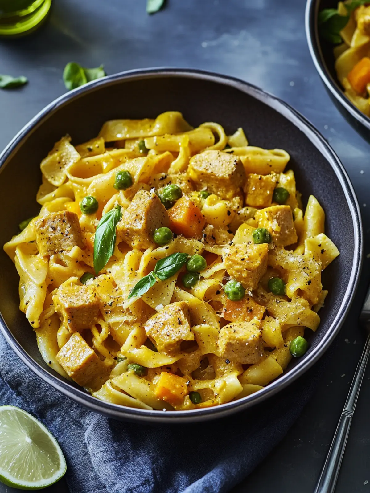 5-Zutaten Curry-Nudeln mit Hähnchen: Schnell & Köstlich genießen 2 5-Zutaten Curry-Nudeln mit Hähnchen