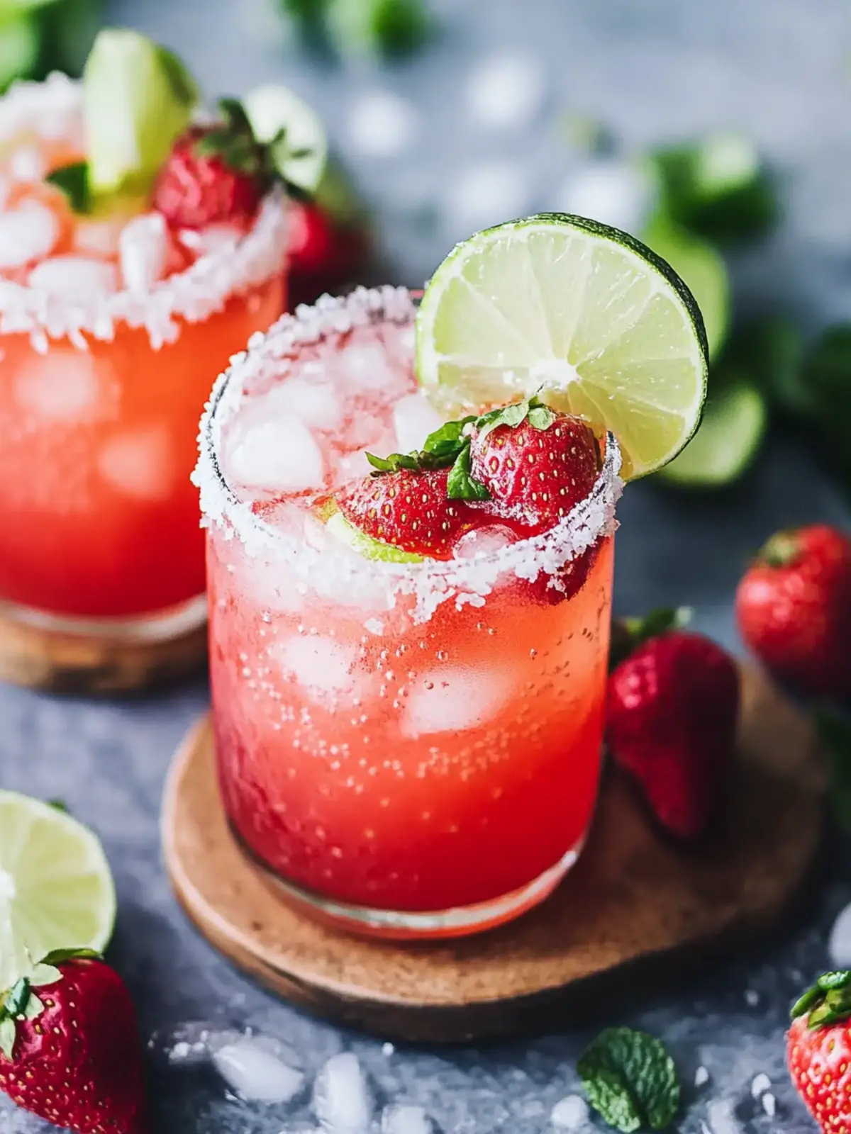 Erdbeer-Limette-Mocktail-Margarita für erfrischende Sommermomente 3 Erdbeer-Limette-Mocktail-Margarita