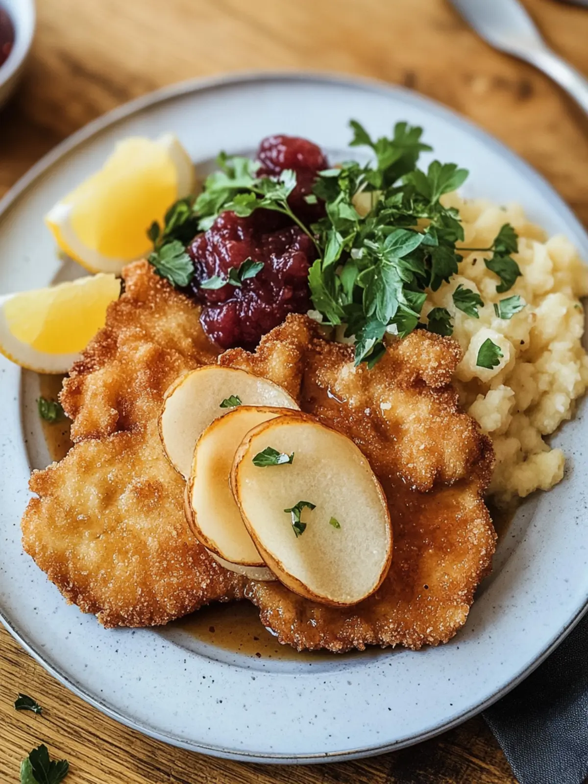 Traditionelles Deutsches Jägerschnitzel mit cremiger Pilzsauce 2 Traditionelles Deutsches Jägerschnitzel