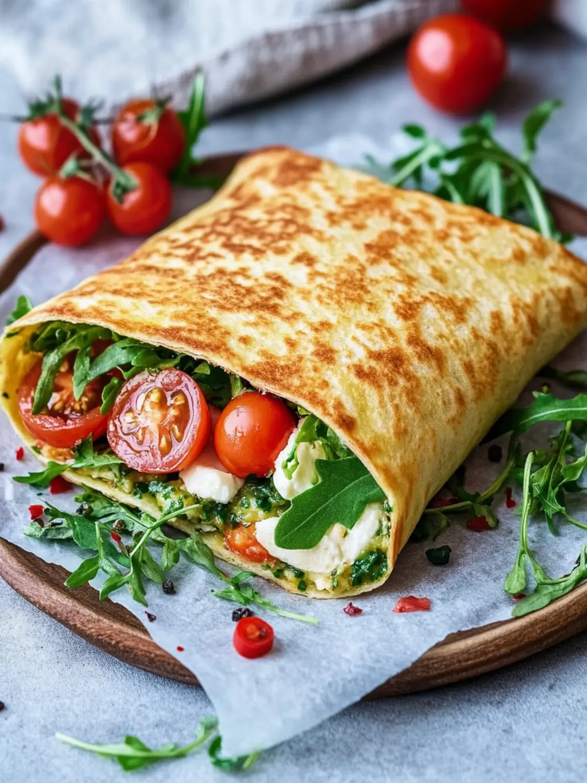 Hüttenkäse-Wrap – allerbestes Rezept