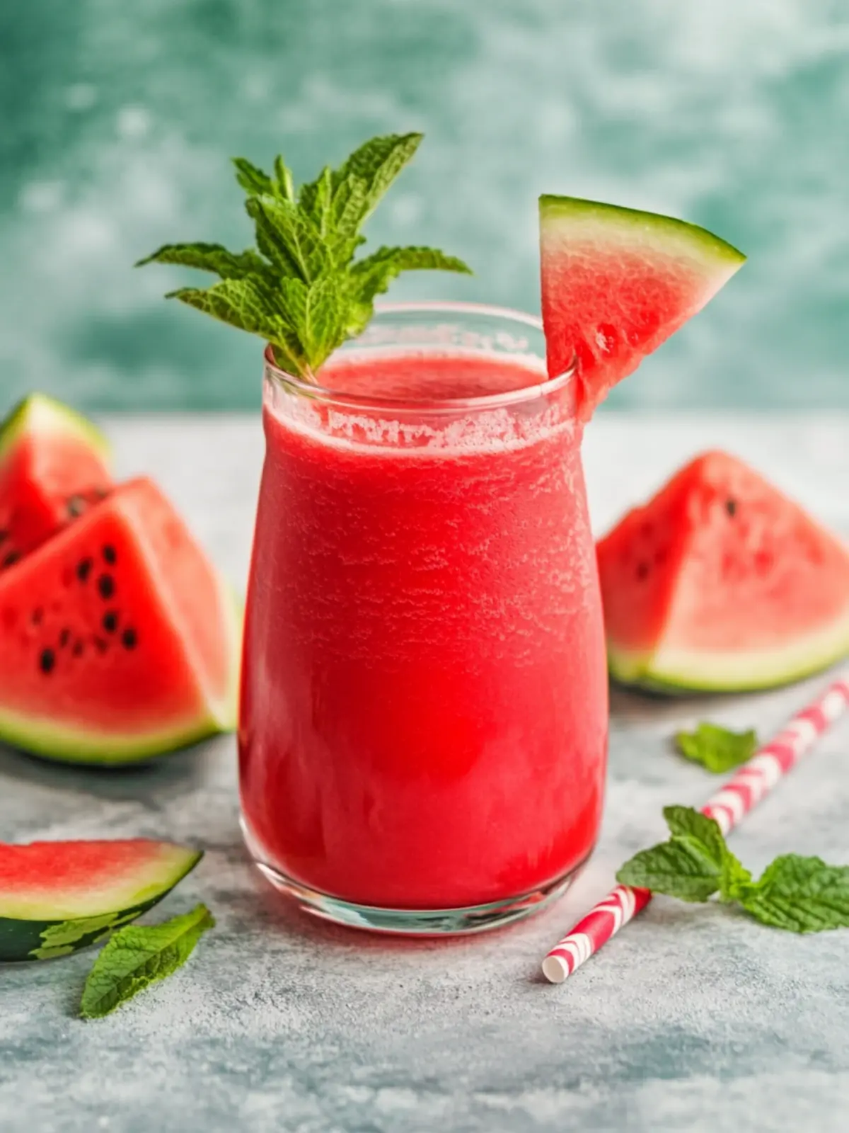 Erfrischender Wassermelonen-Smoothie für heiße Sommertage 2 Wassermelonen-Smoothie