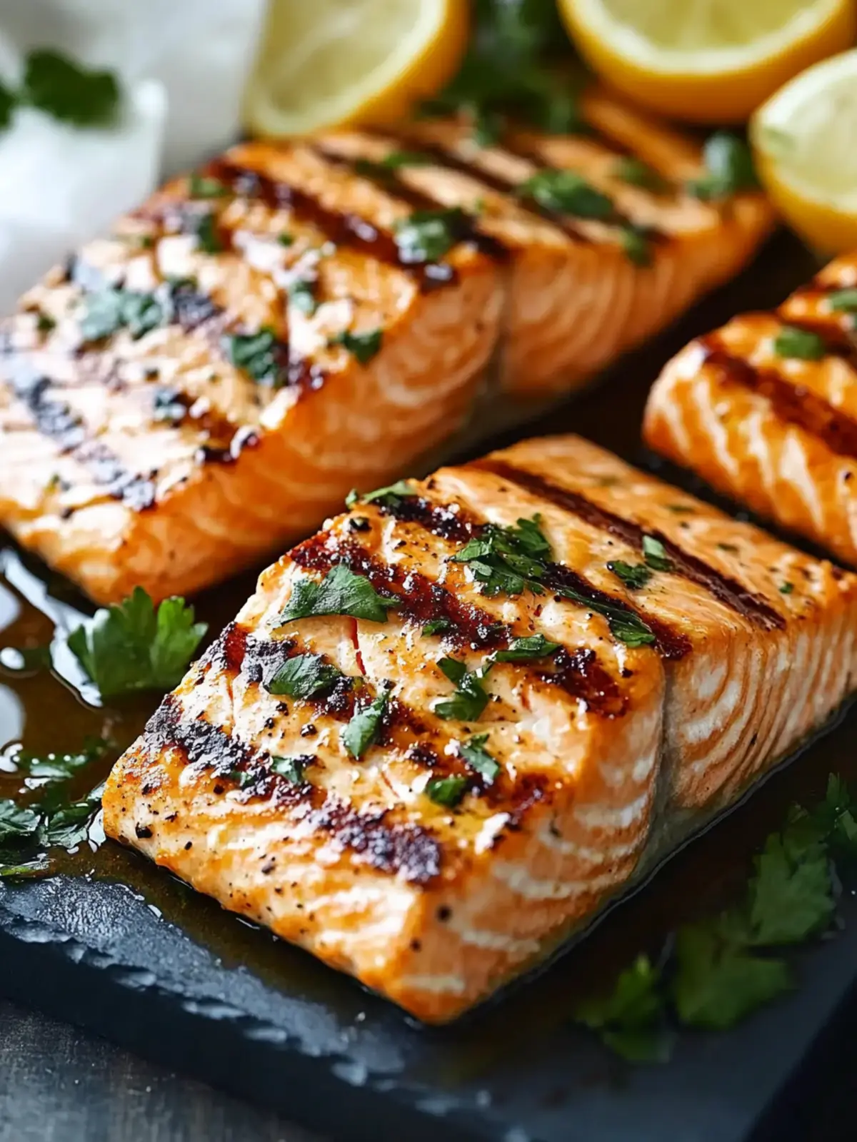 Grillvergnügen: Lachs mit Honig-Zitrus-Marinade zaubern 3 Grilled salmon with honey-citrus marinade