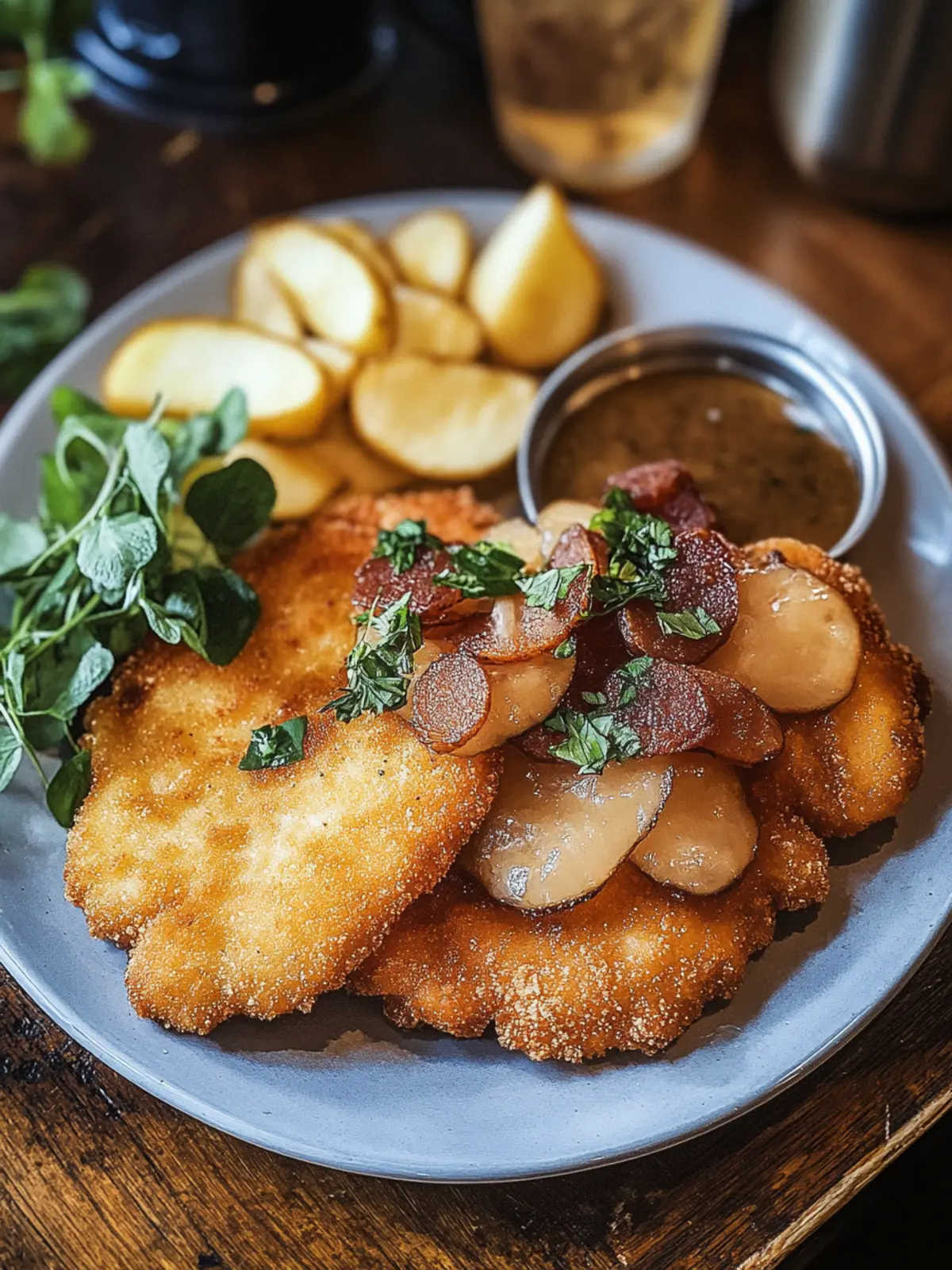 Traditionelles Deutsches Jägerschnitzel mit cremiger Pilzsauce 3 Traditionelles Deutsches Jägerschnitzel