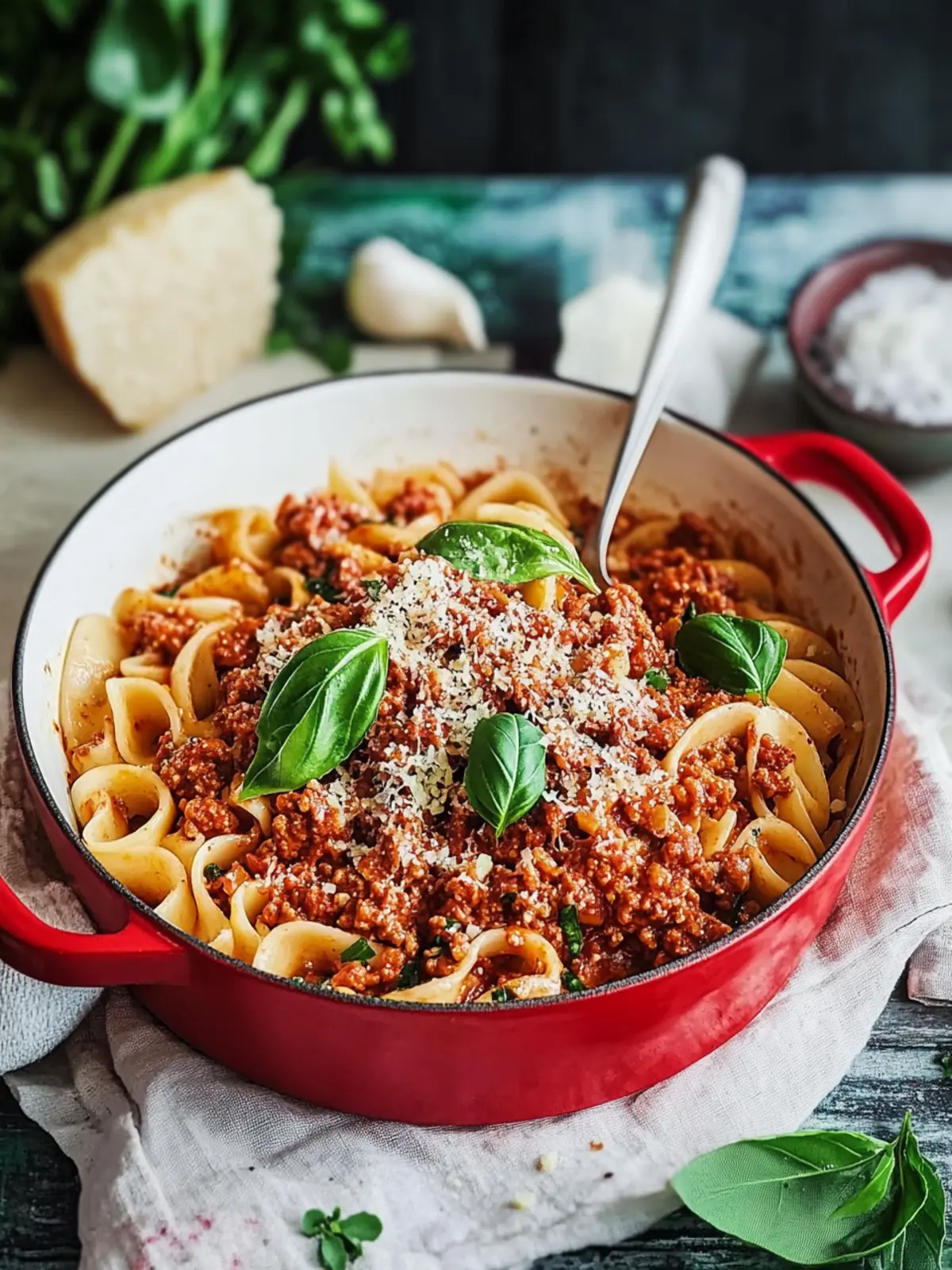 Ein-Topf-Bolognese: Schnelles, herzhaftes Abendessen für Genießer 4 Ein-Topf-Bolognese
