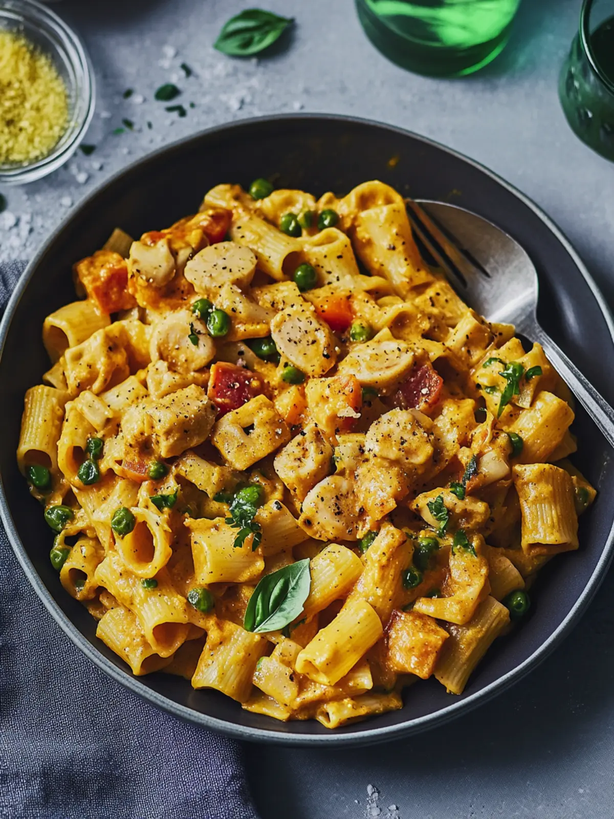 5-Zutaten Curry-Nudeln mit Hähnchen: Schnell & Köstlich genießen 4 5-Zutaten Curry-Nudeln mit Hähnchen