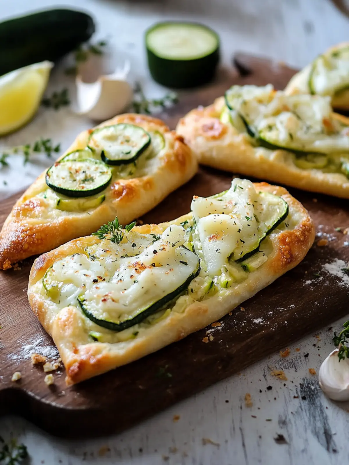 Knusprige Zucchini Frischkäse Taschen für den schnellen Genuss 2 Knusprige Zucchini Frischkäse Taschen
