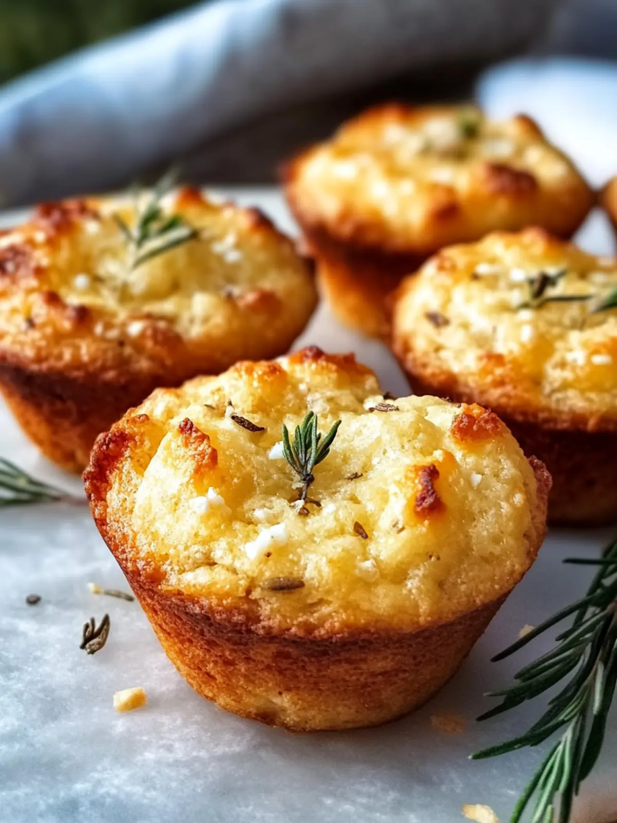 Knusprige Knoblauch-Rosmarin Focaccia Muffins Rezept für Genuss 3 Knusprige Knoblauch-Rosmarin Focaccia Muffins Rezept