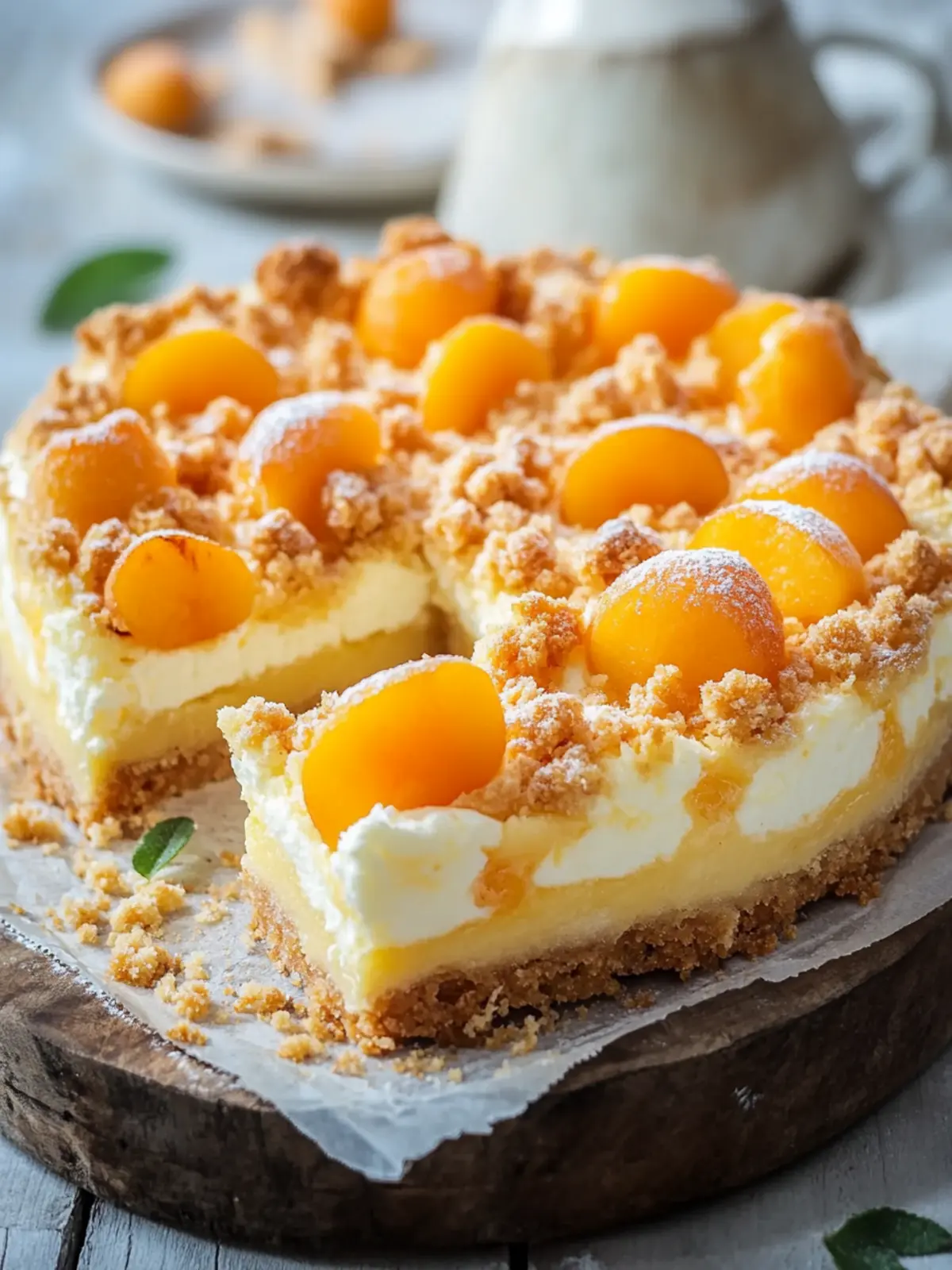 Aprikosenkuchen mit Quark und Streuseln – Sommerlich frisch genießen 5 Aprikosenkuchen mit Quark und Streuseln