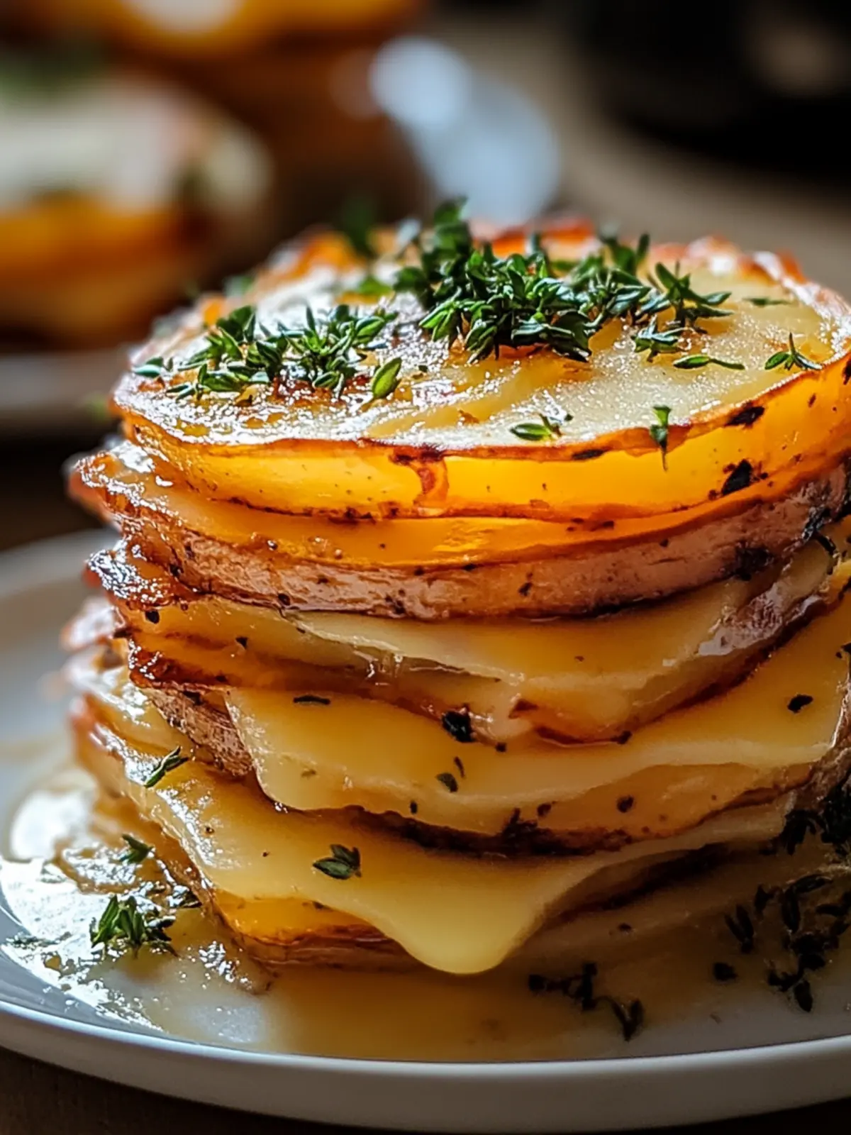 Käsige Gruyère-Süßkartoffel-Stacks – Einfach, köstlich und elegant 3 Käsige Gruyère-Süßkartoffel-Stacks