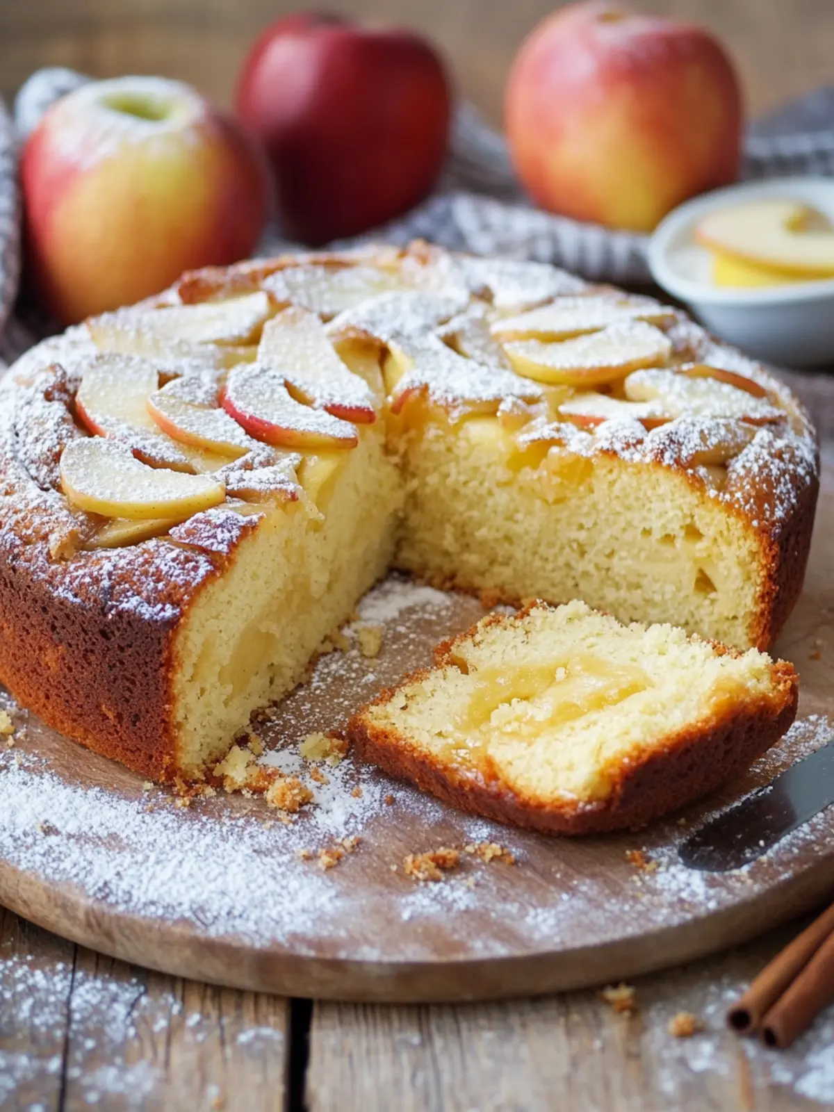 Saftiger Apfelkuchen mit Quark: Einfacher Genuss für alle 4 Juicy apple cake with quark and batter
