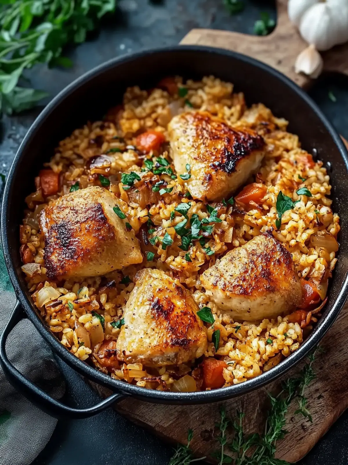 One-Pot Hähnchen und Reis: Einfaches Familienglück für alle 3 One-Pot Hähnchen und Reis
