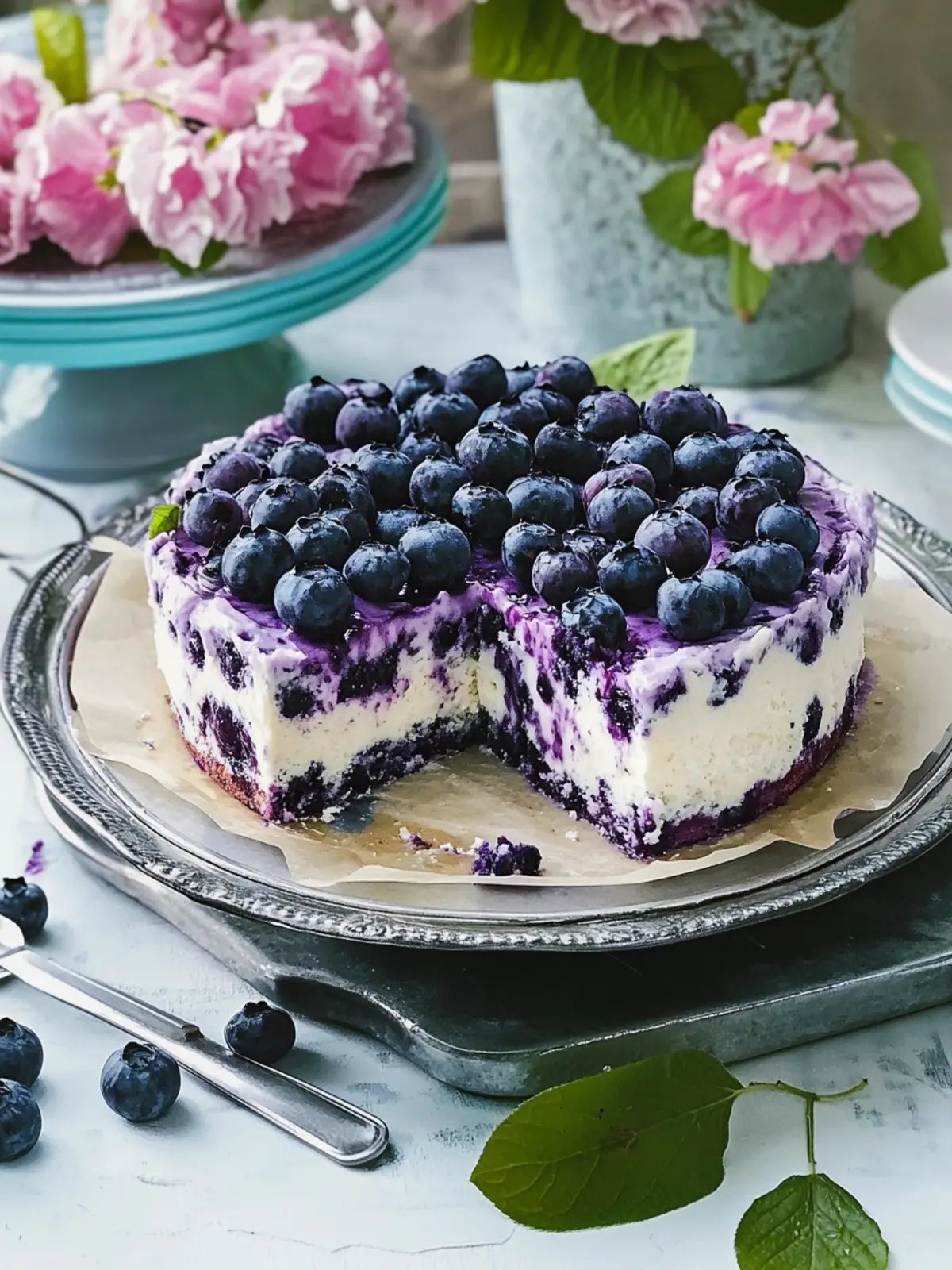 Saftiger Heidelbeerkuchen vom Backblech für dein Sommerfest 2 Juicy blueberry cake from the baking tray