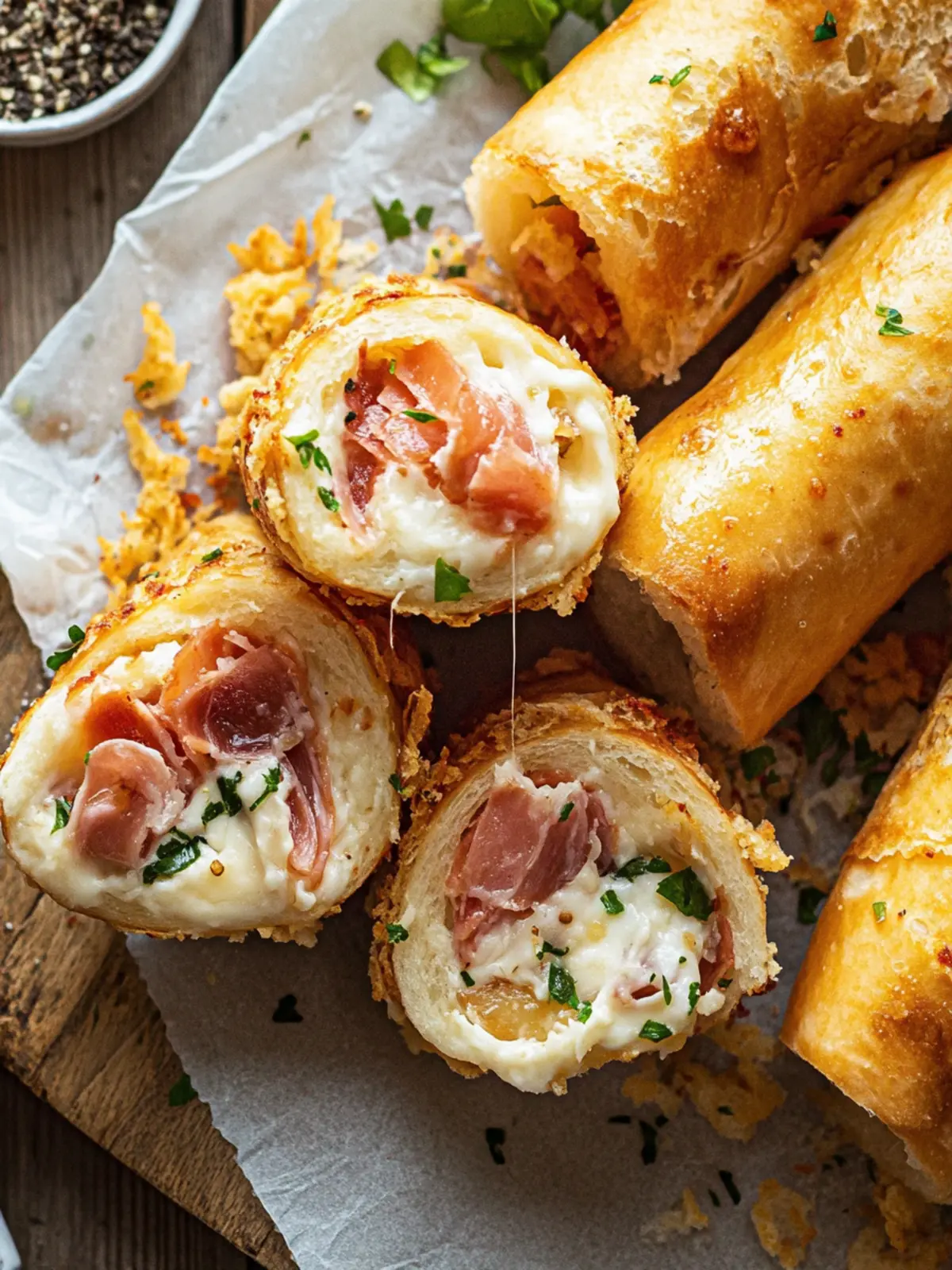 Frittierter Schinken- und Käse-Roll: Der perfekte Snack für jede Party 3 Frittierter Schinken- und Käse-Roll
