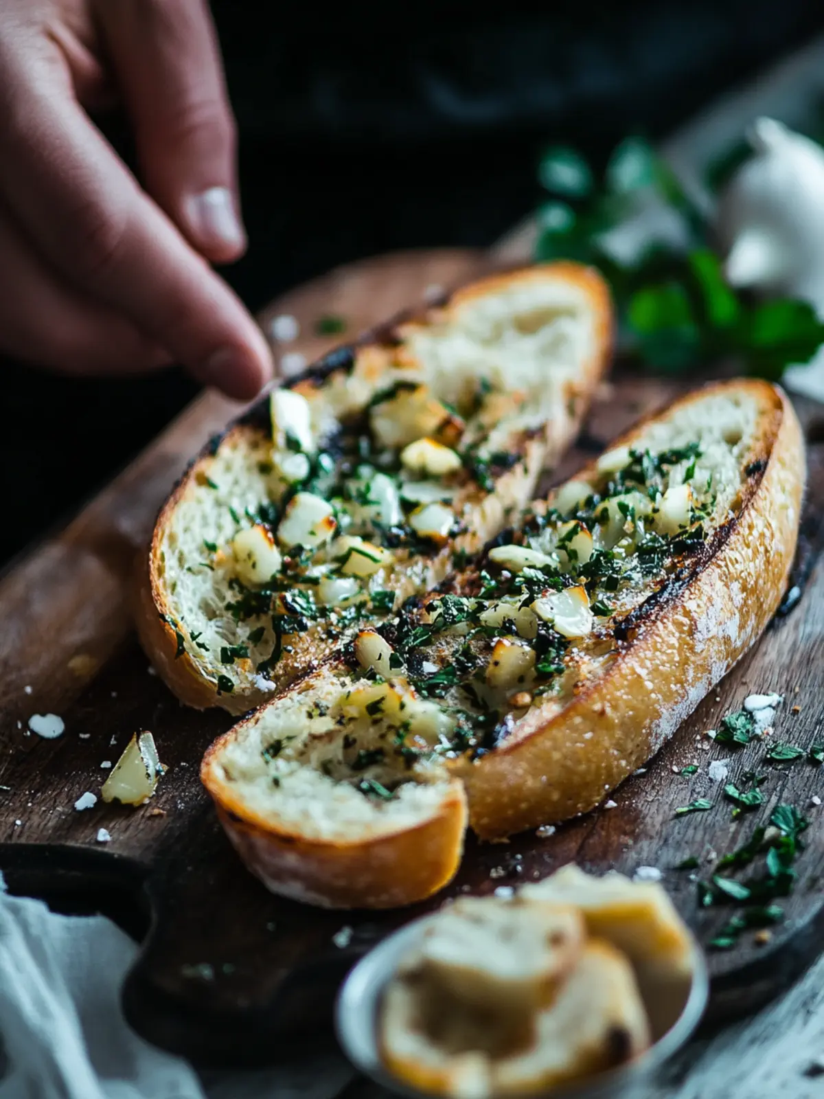Knoblauch-Petersilien-Grillbrot: Einfach & Vegan genießen 2 Knoblauch-Petersilien-Grillbrot