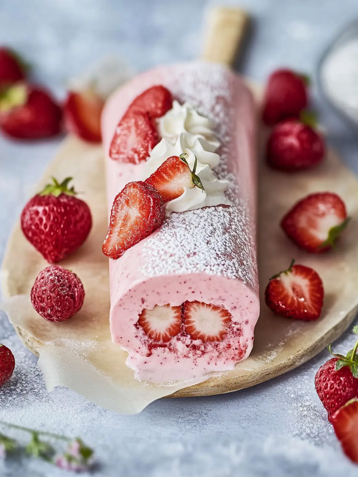 Erdbeer-Sahne-Rolle einfach & luftig – Omas Geheimrezept! 5 Erdbeer-Sahne-Rolle einfach & luftig