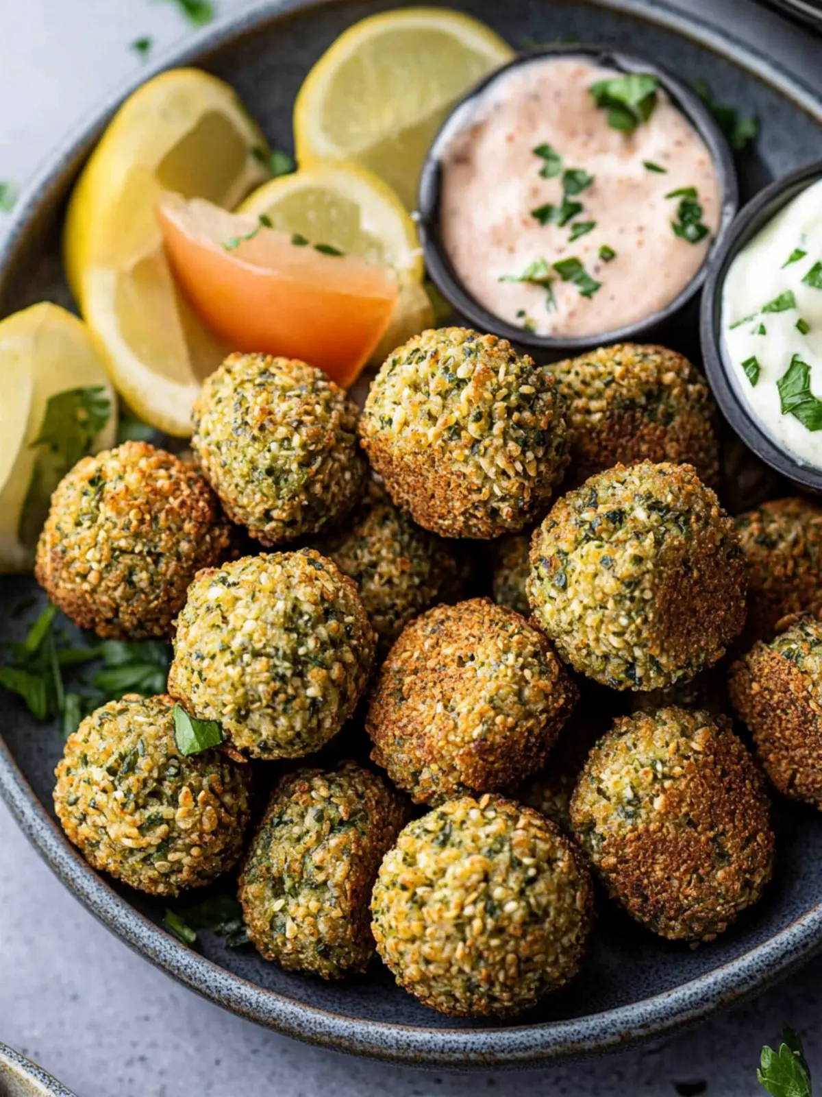 Krosse Luftfritteuse Falafel ganz einfach vegan & glutenfrei 2 Krosse Luftfritteuse Falafel (Glutenfrei & Vegan)