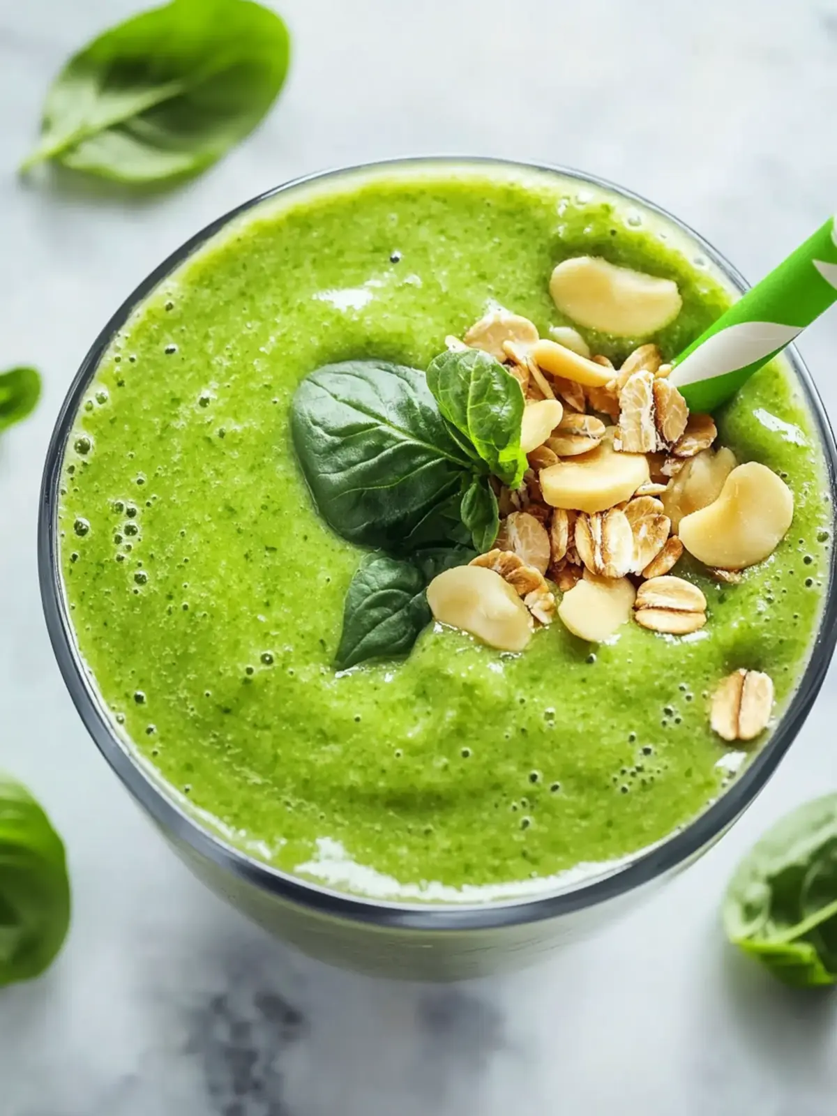 Grüne Smoothie-Schüssel