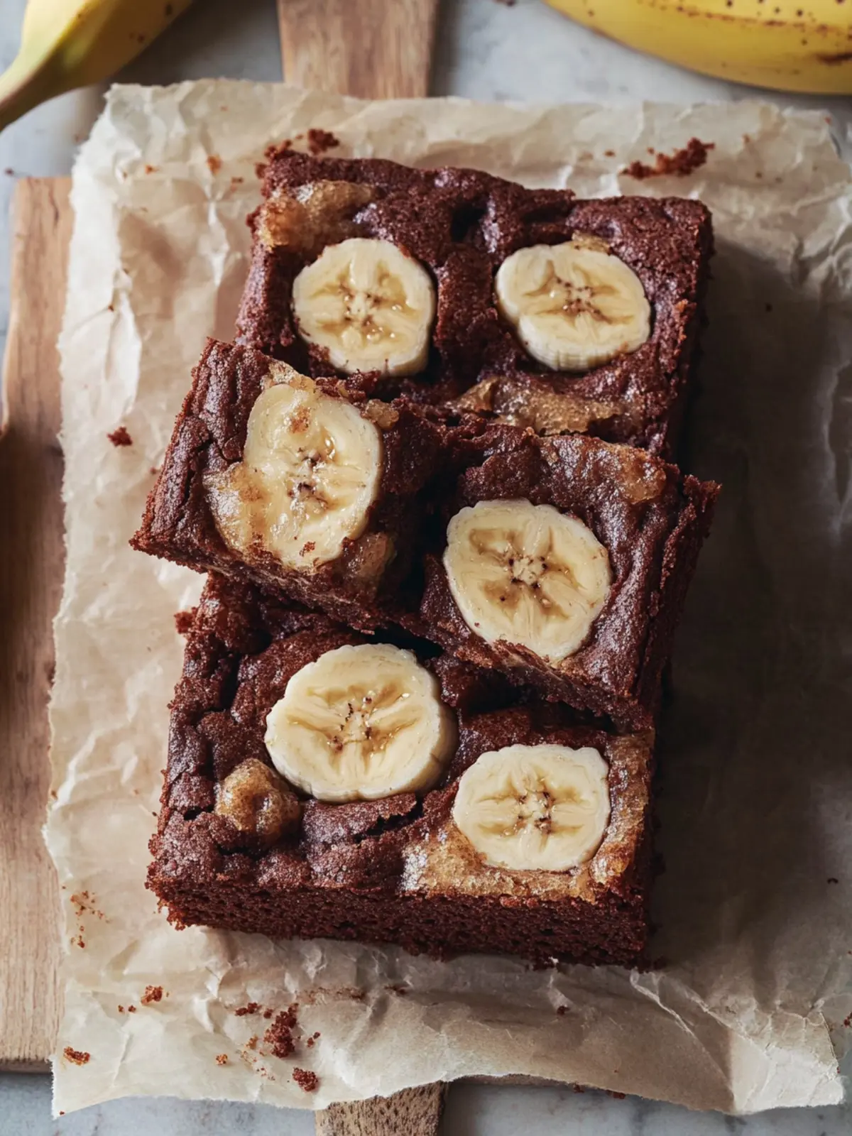 Bananenbrot Brownies: Feucht, schokoladig und unwiderstehlich 3 Bananenbrot Brownies