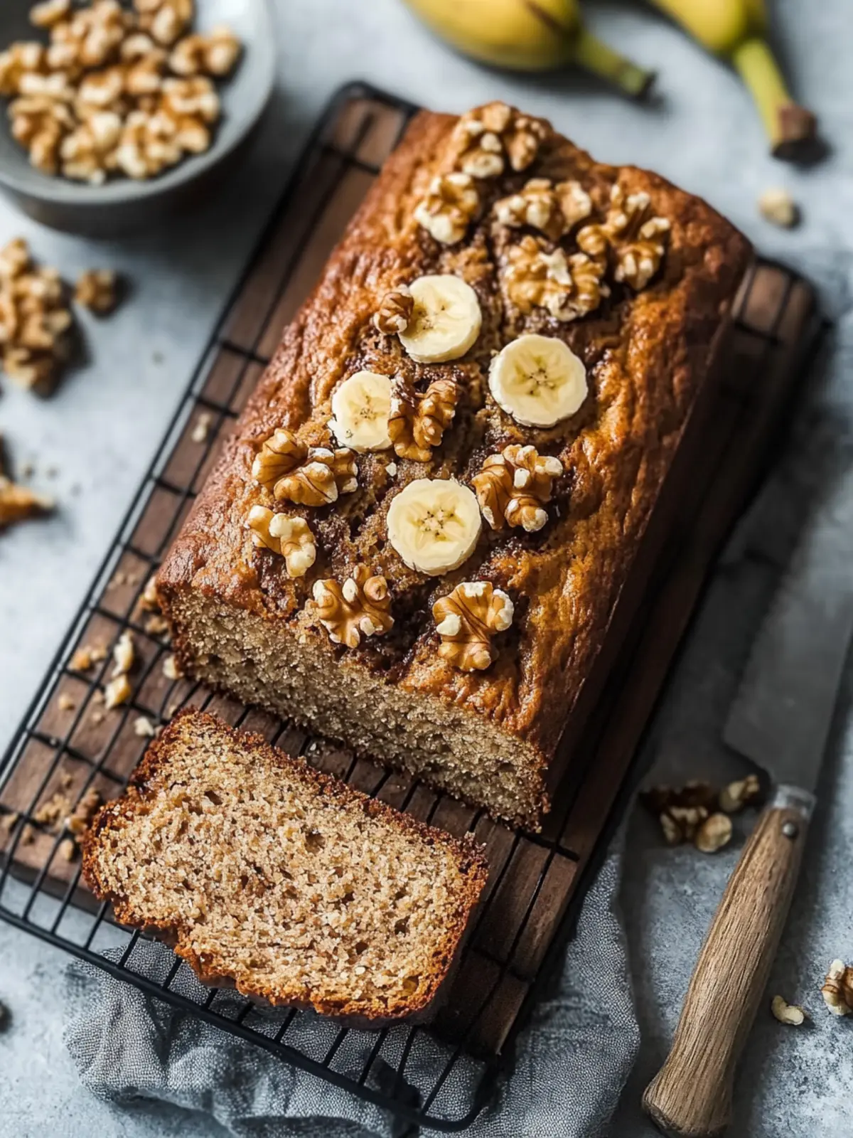 Bananenbrot mit Walnüssen – Saftig, einfach und unwiderstehlich 4 Bananenbrot mit Walnüssen