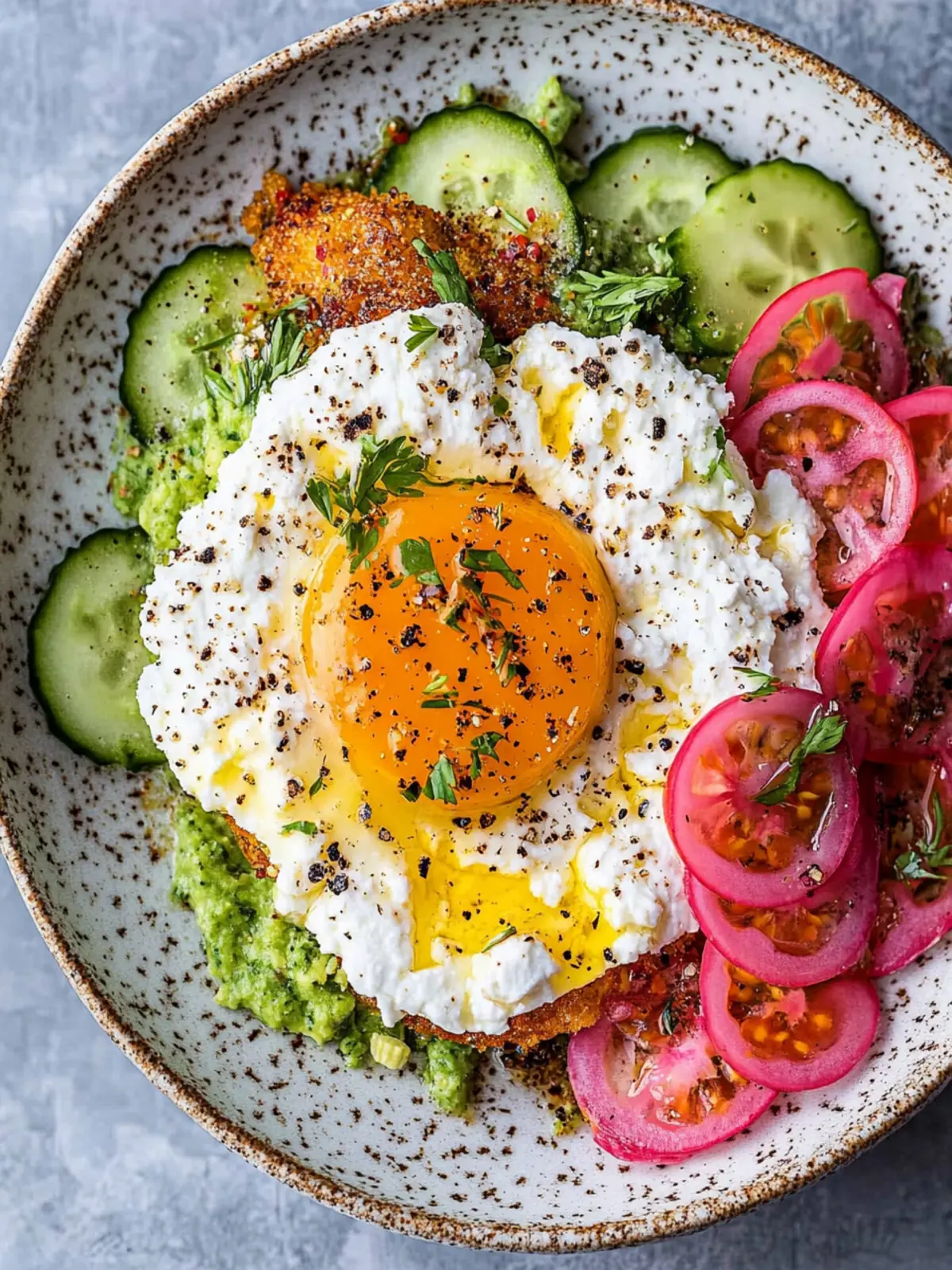 Knuspriger Feta gebratene Eier