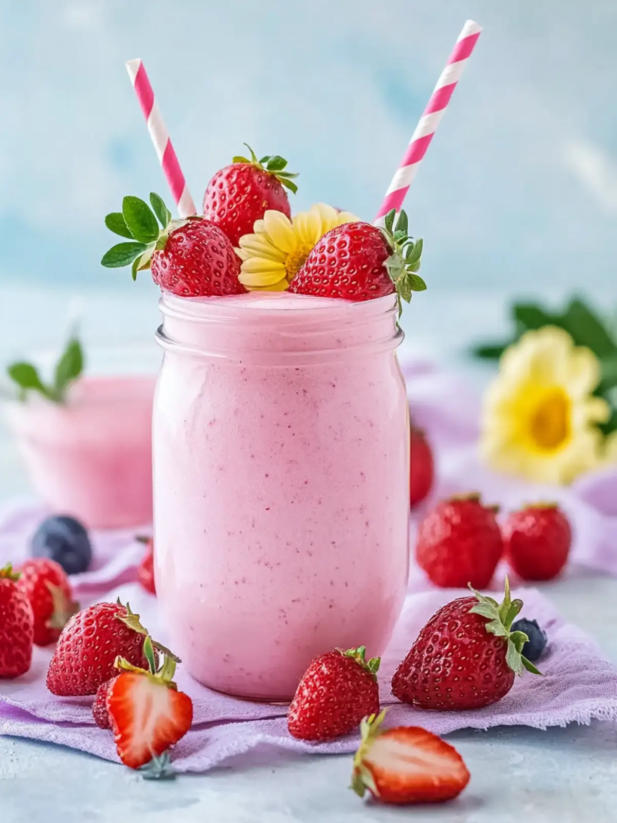 Frühlingshafte Erdbeermilch für erfrischende Genussmomente 3 Frühlingshafte Erdbeermilch