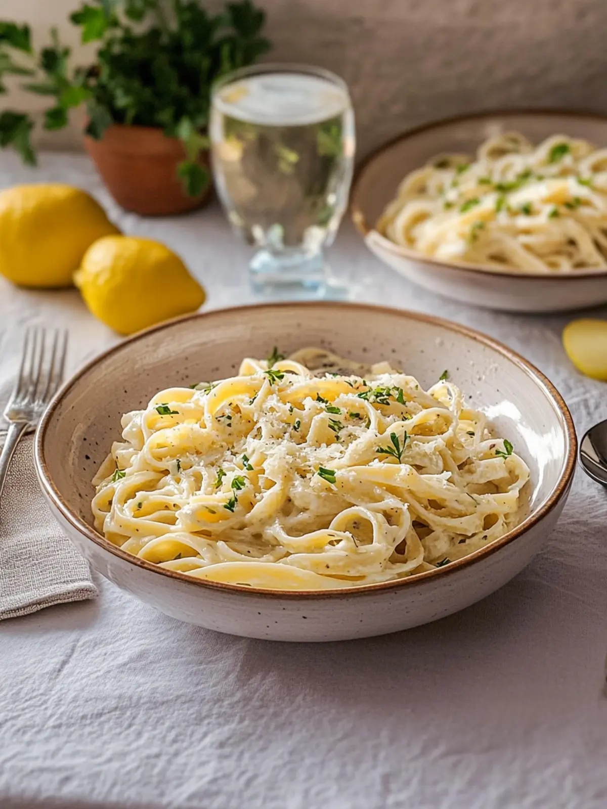 Pasta in Zitronen-Kräutersauce: Schnelles Geschmackserlebnis 4 Pasta in Zitronen-Kräutersauce