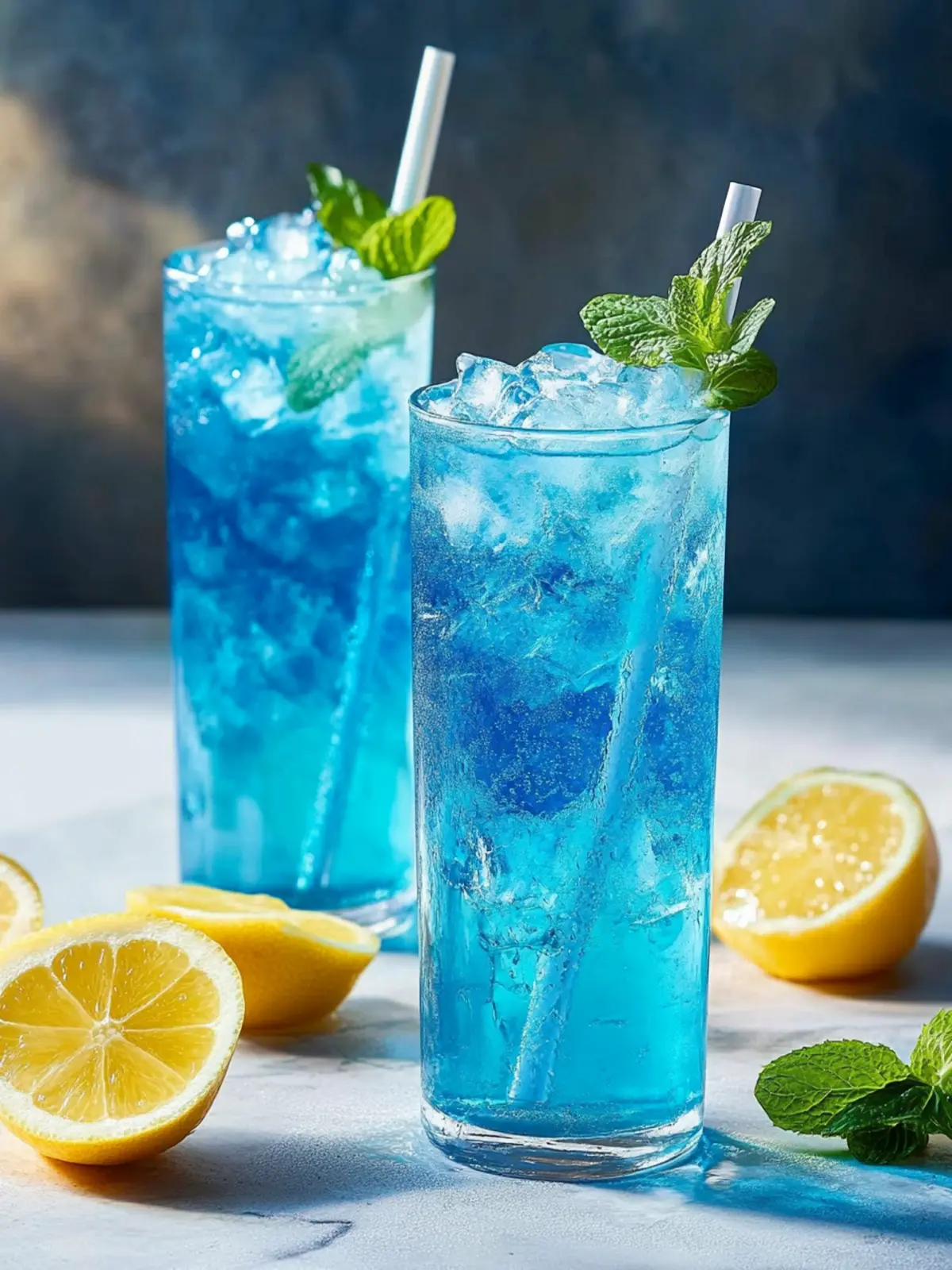 Blauer Glitzer Mocktail: Spritziger Genuss für jeden Anlass 2 Blauer Glitzer Mocktail