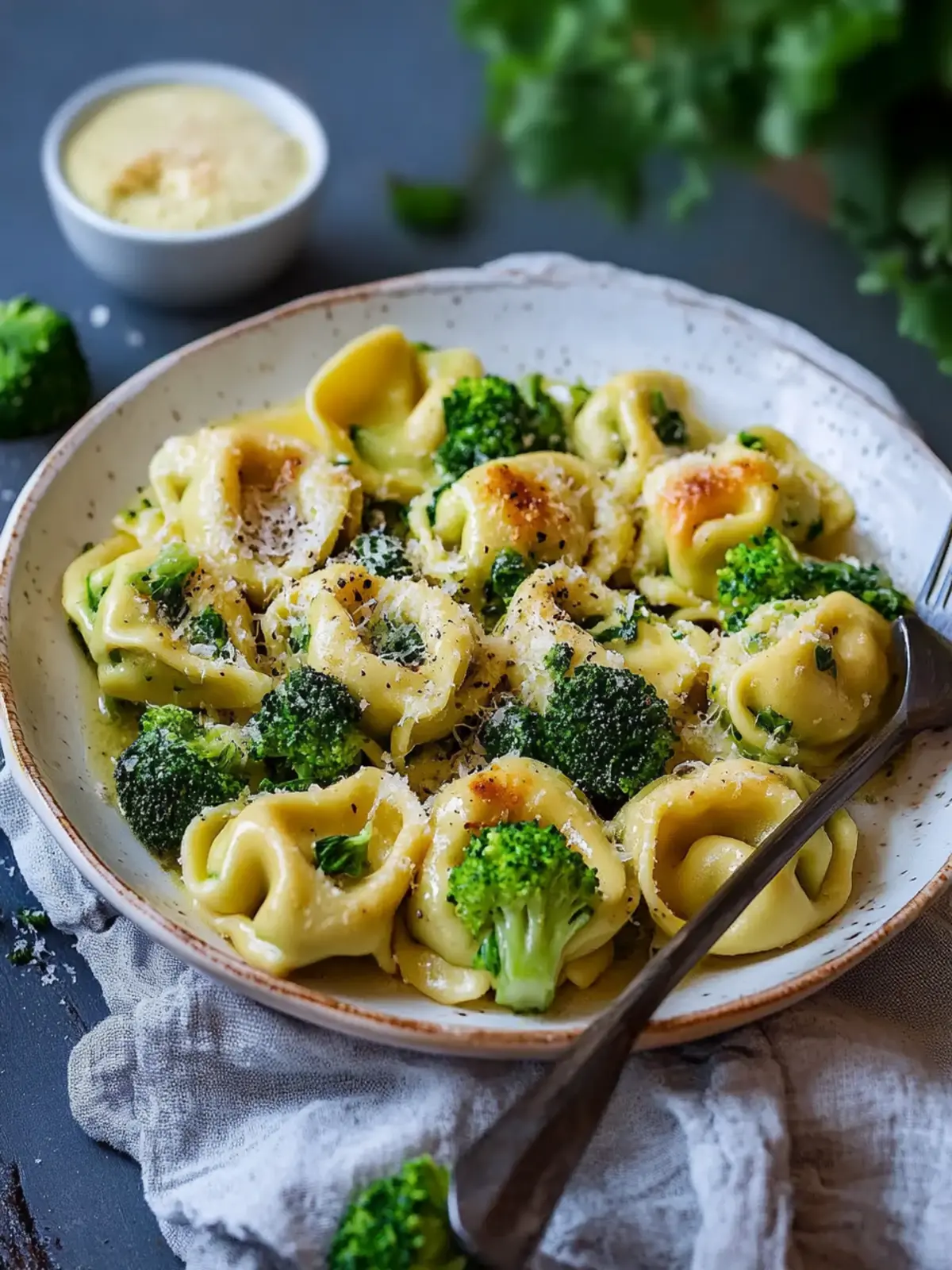 Schneller Tortellini Auflauf Vegetarisch mit Brokkoli für Genuss 4 Schneller Tortellini Auflauf Vegetarisch mit Brokkoli