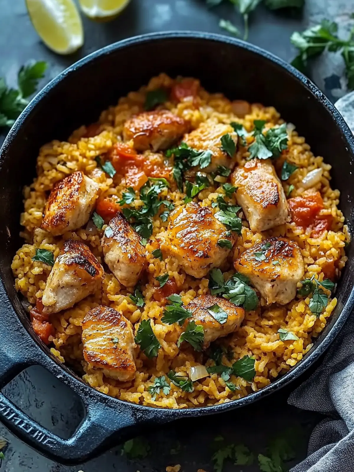 One-Pot Hähnchen und Reis: Einfaches Familienglück für alle 5 One-Pot Hähnchen und Reis