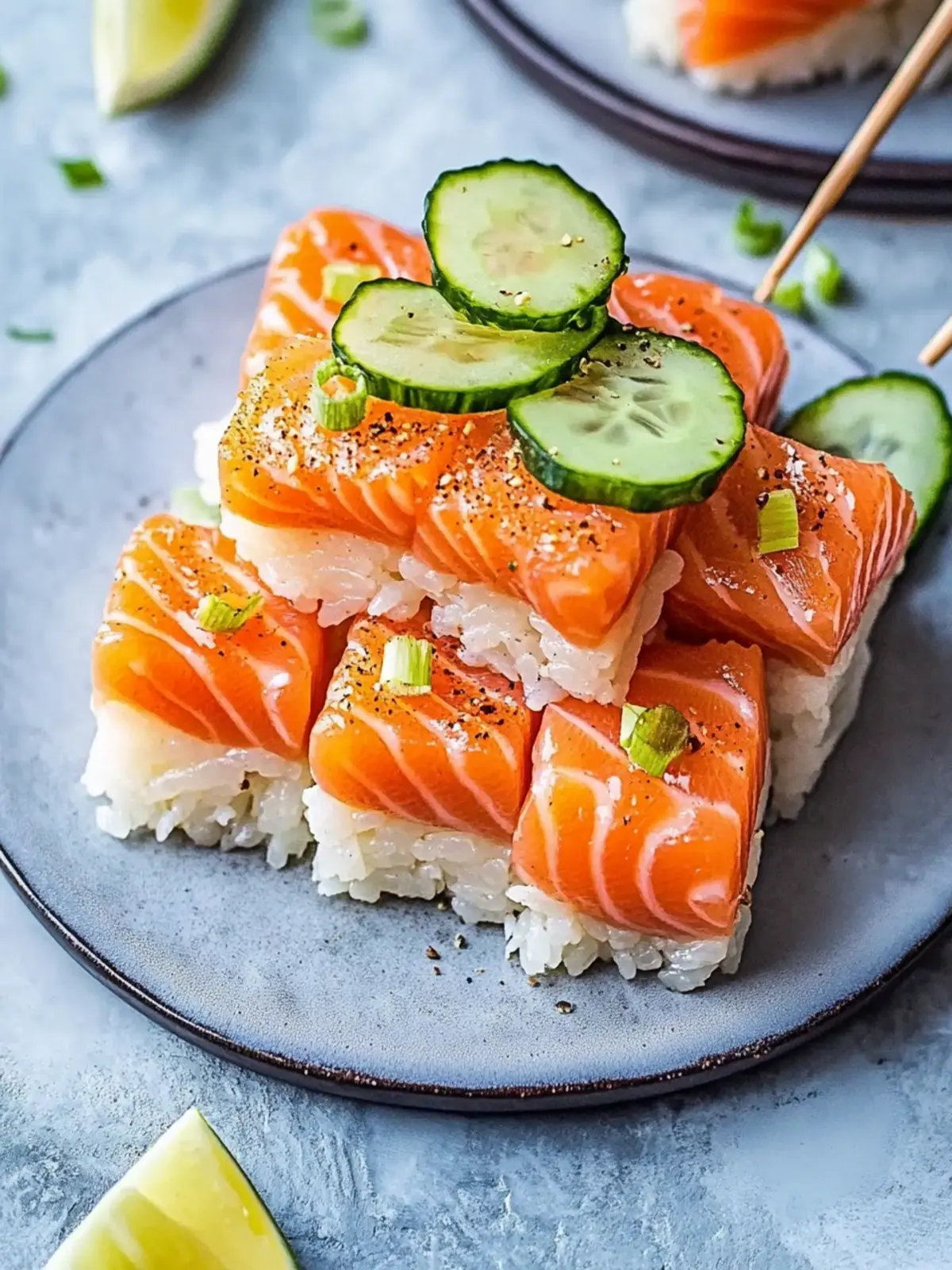 Knuspriger Reis Scharfer Lachs: Sushi Bites für jeden Anlass 2 Knuspriger Reis Scharfer Lachs