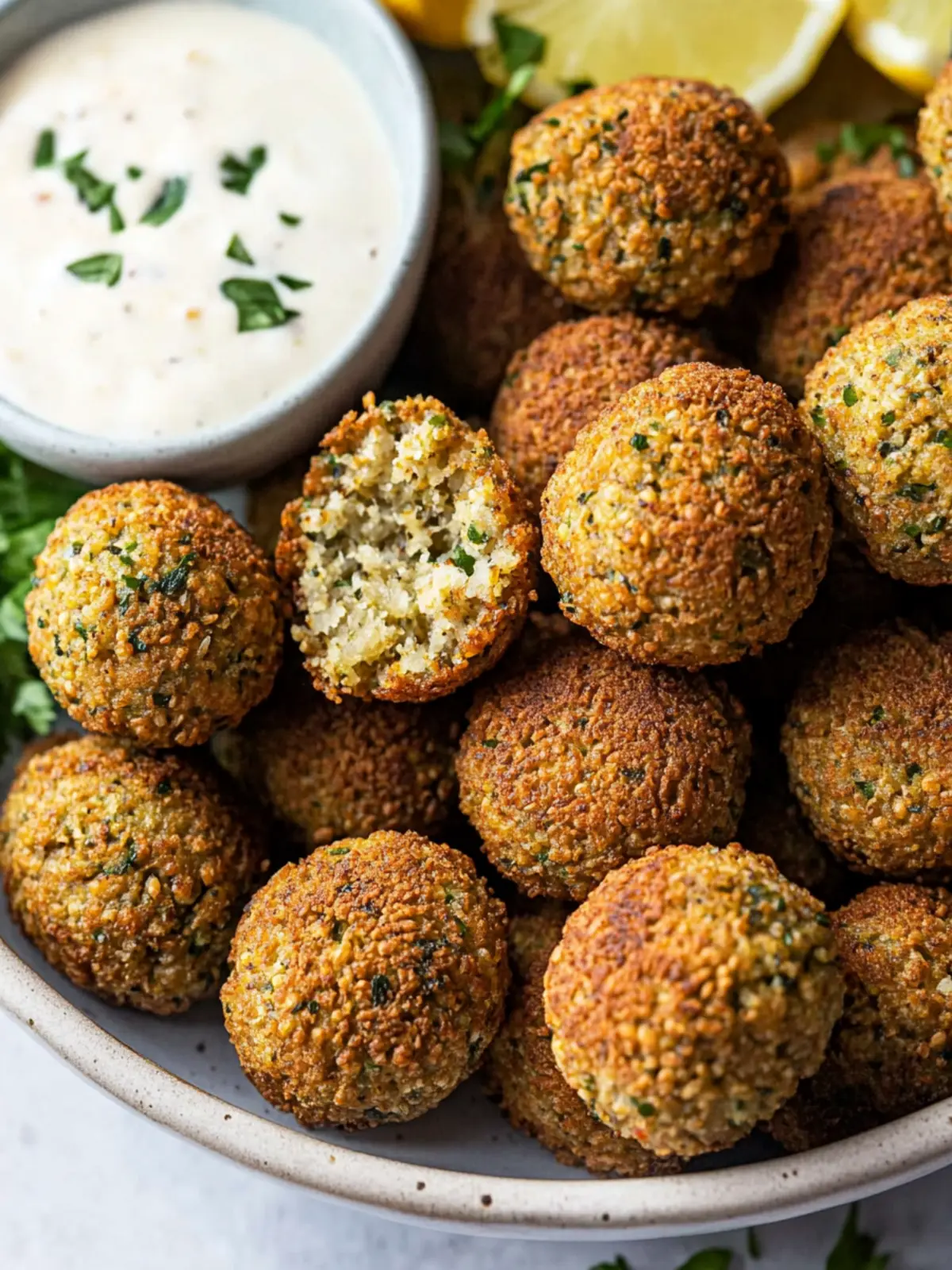 Krosse Luftfritteuse Falafel ganz einfach vegan & glutenfrei 3 Krosse Luftfritteuse Falafel (Glutenfrei & Vegan)