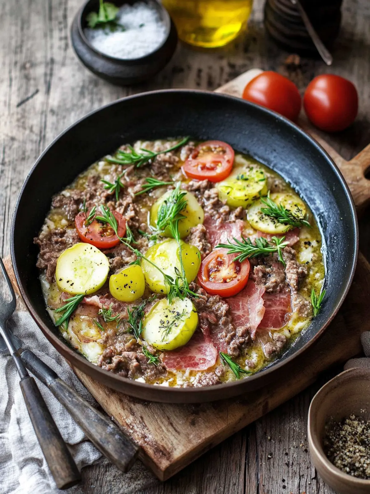 Schnelle Hackfleisch-Lauch-Pfanne: Cremiger Genuss für die Familie 4 Hackfleisch-Lauch-Pfanne
