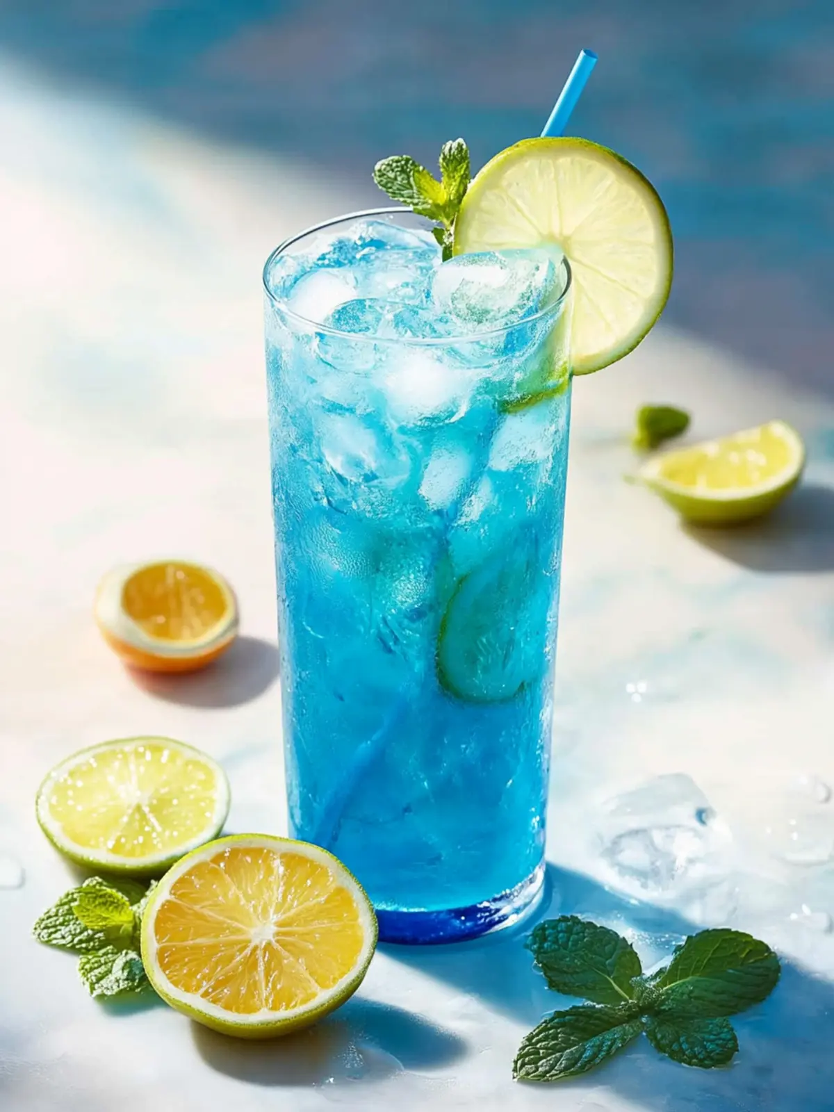 Blauer Glitzer Mocktail: Spritziger Genuss für jeden Anlass 4 Blauer Glitzer Mocktail