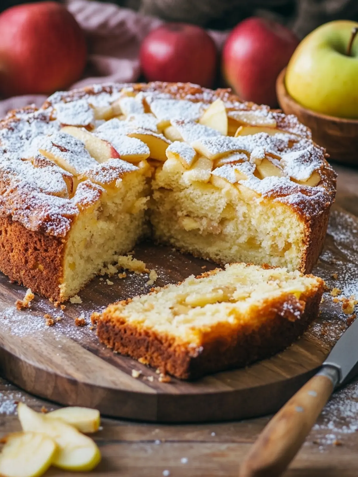 Saftiger Apfelkuchen mit Quark: Einfacher Genuss für alle 5 Juicy apple cake with quark and batter