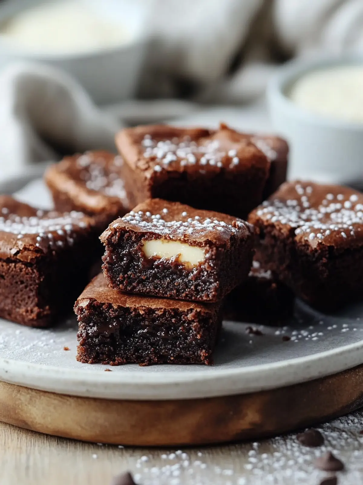 Mini Frischkäse-Brownie-Häppchen für dein süßes Verlangen 3 Mini Frischkäse-Brownie-Häppchen