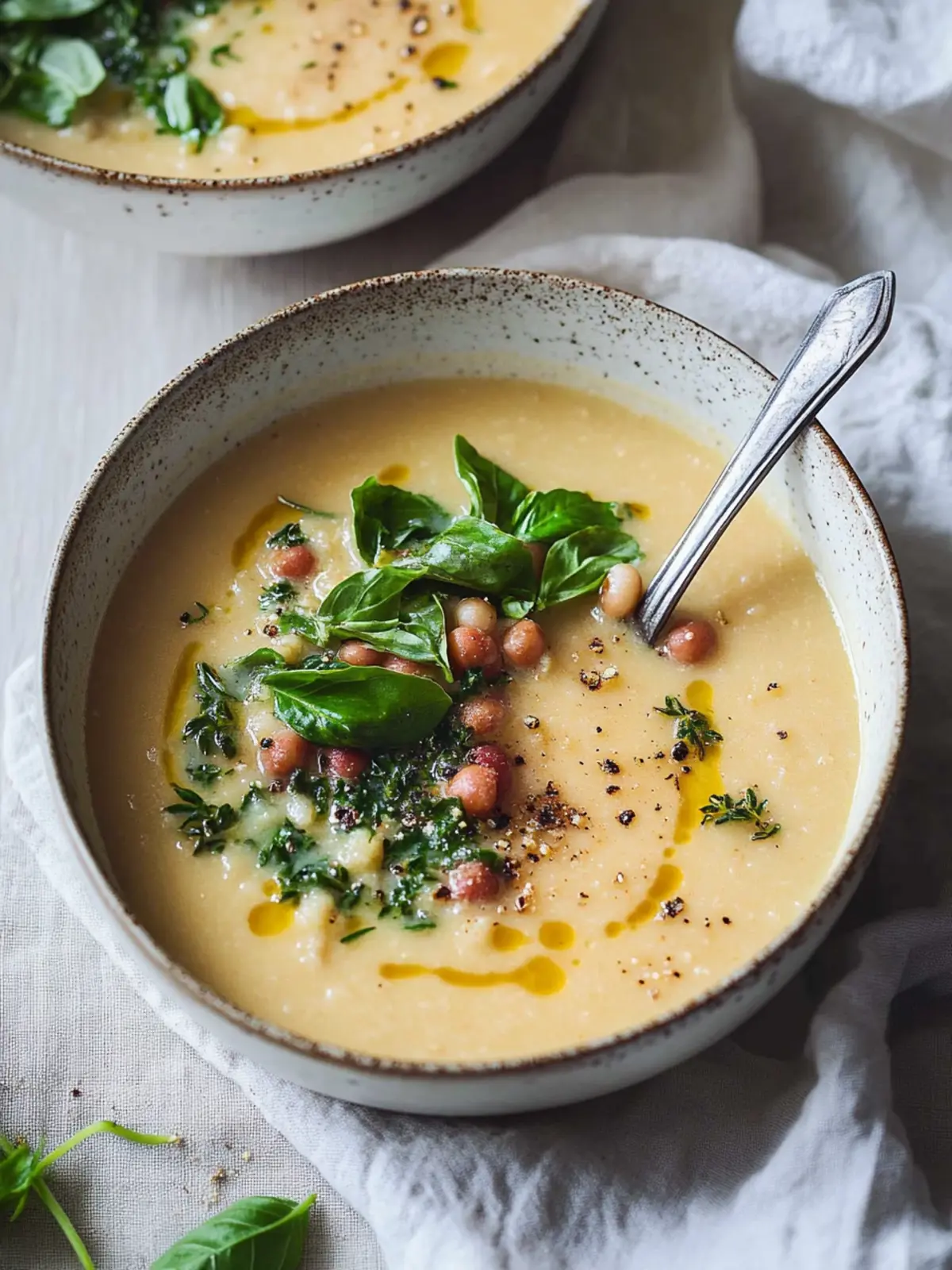 Wow, cremige Kichererbsensuppe in unter 30 Minuten! 3 Kichererbsensuppe