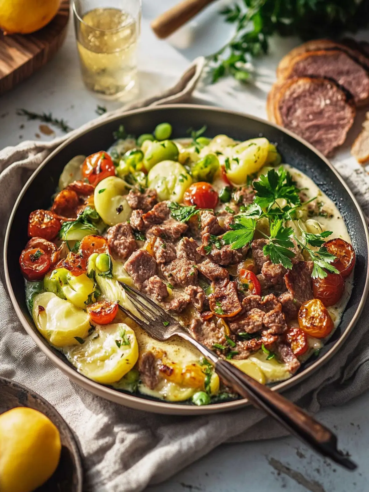 Schnelle Hackfleisch-Lauch-Pfanne: Cremiger Genuss für die Familie 2 Hackfleisch-Lauch-Pfanne
