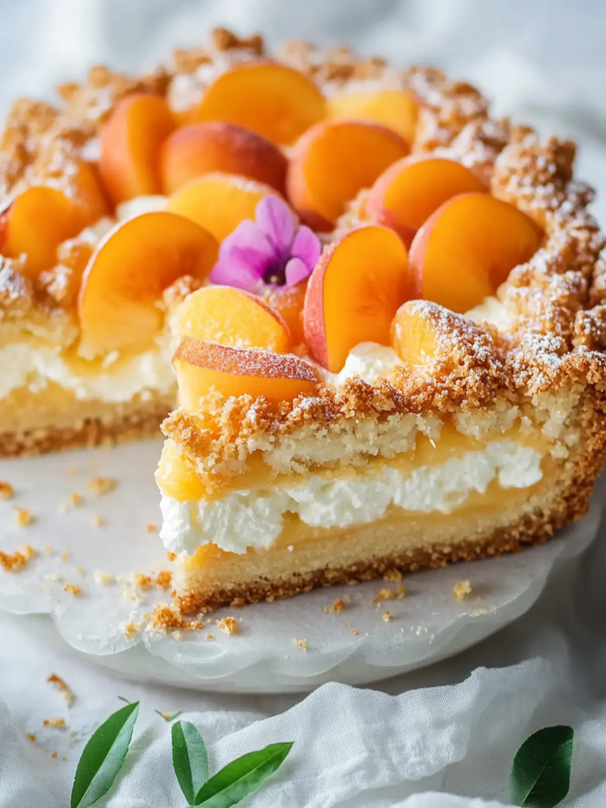 Aprikosenkuchen mit Quark und Streuseln – Sommerlich frisch genießen 4 Aprikosenkuchen mit Quark und Streuseln