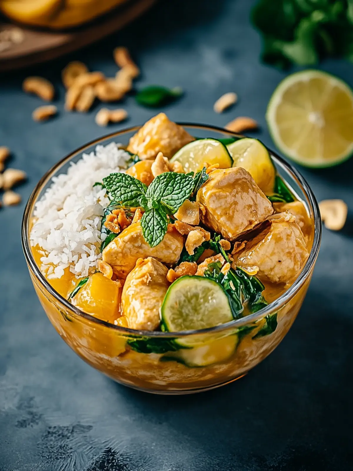 Thailändisches Erdnuss-Hühnchen