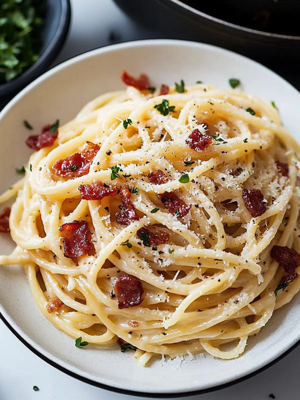 Cremige Speckspaghetti: Schnelles Comfort Food für jeden Tag 5 Cremige Speckspaghetti